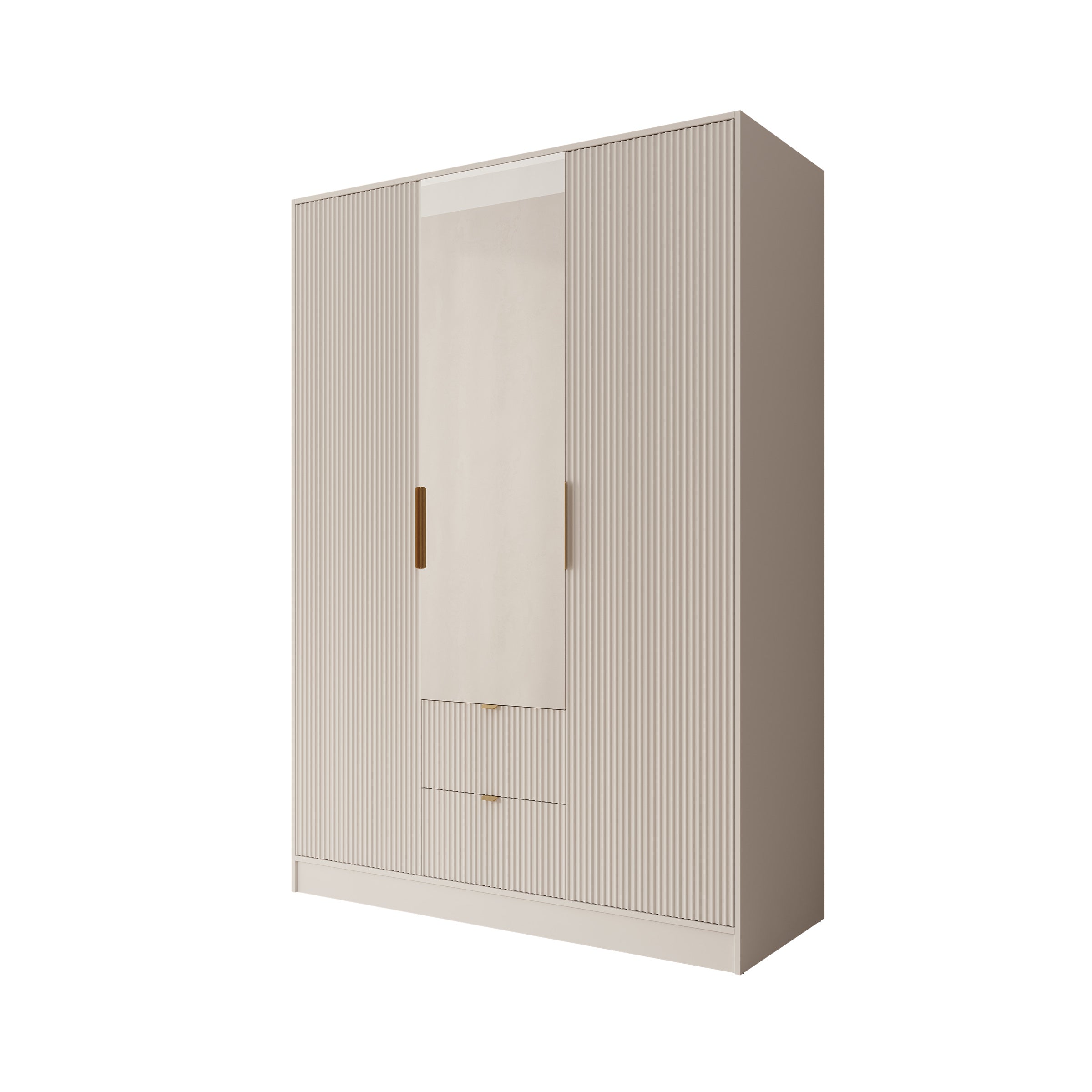 Tavares - Kledingkast 3 deurs - Wit - 151x60x216 cm