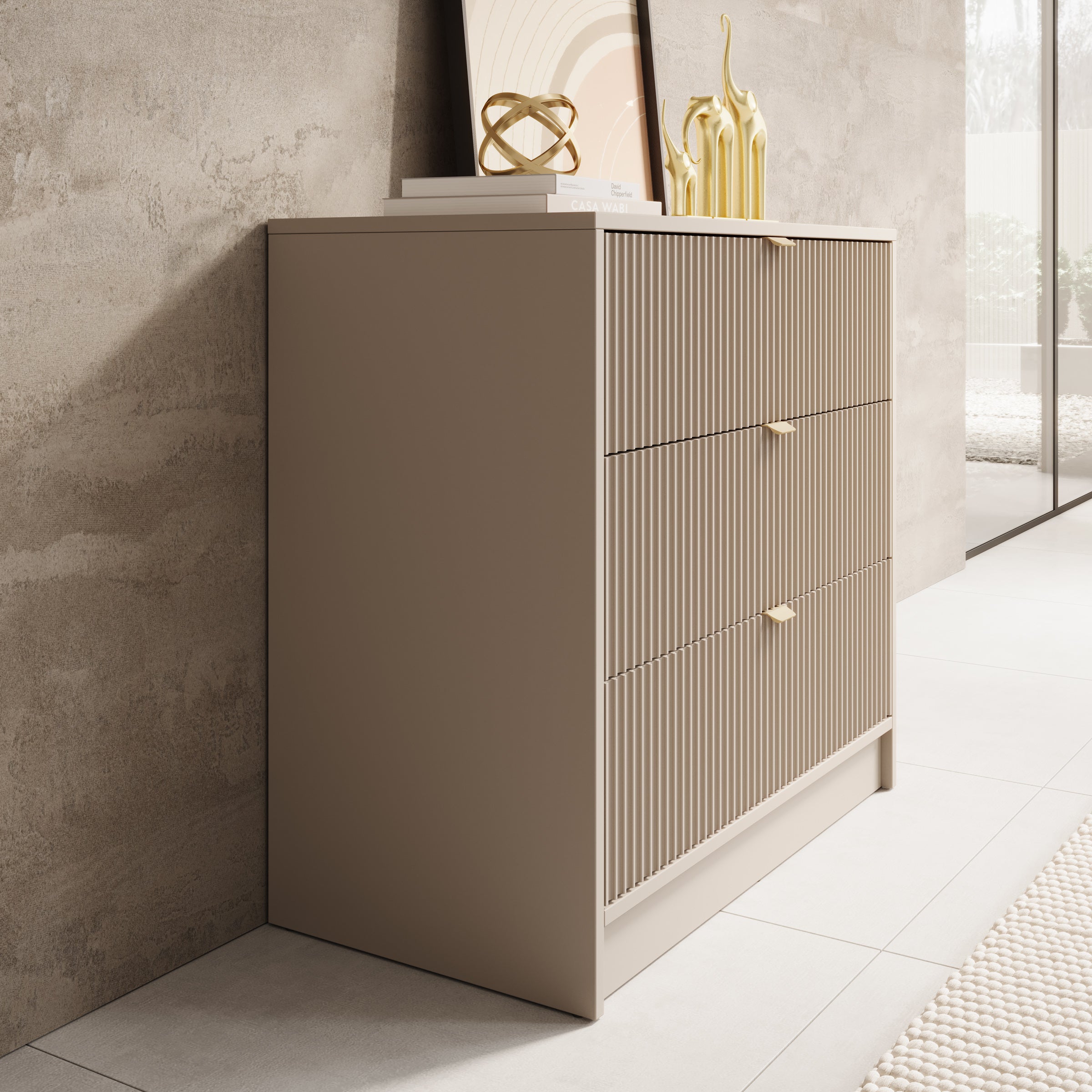 Tavares - Ladekast - Beige - 80x40x75 cm