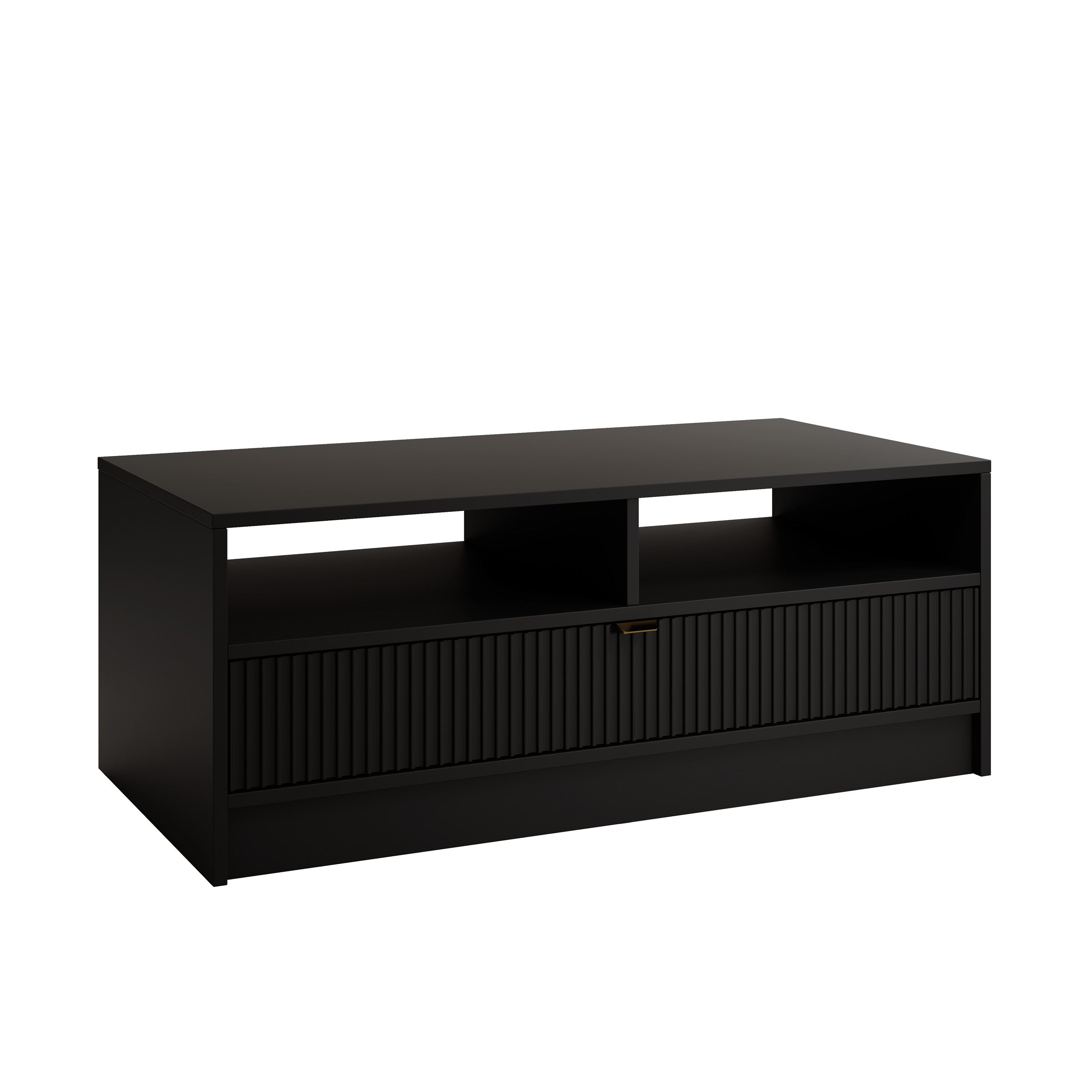 Tavares - Salontafel met lade - Zwart - 100x50x40 cm