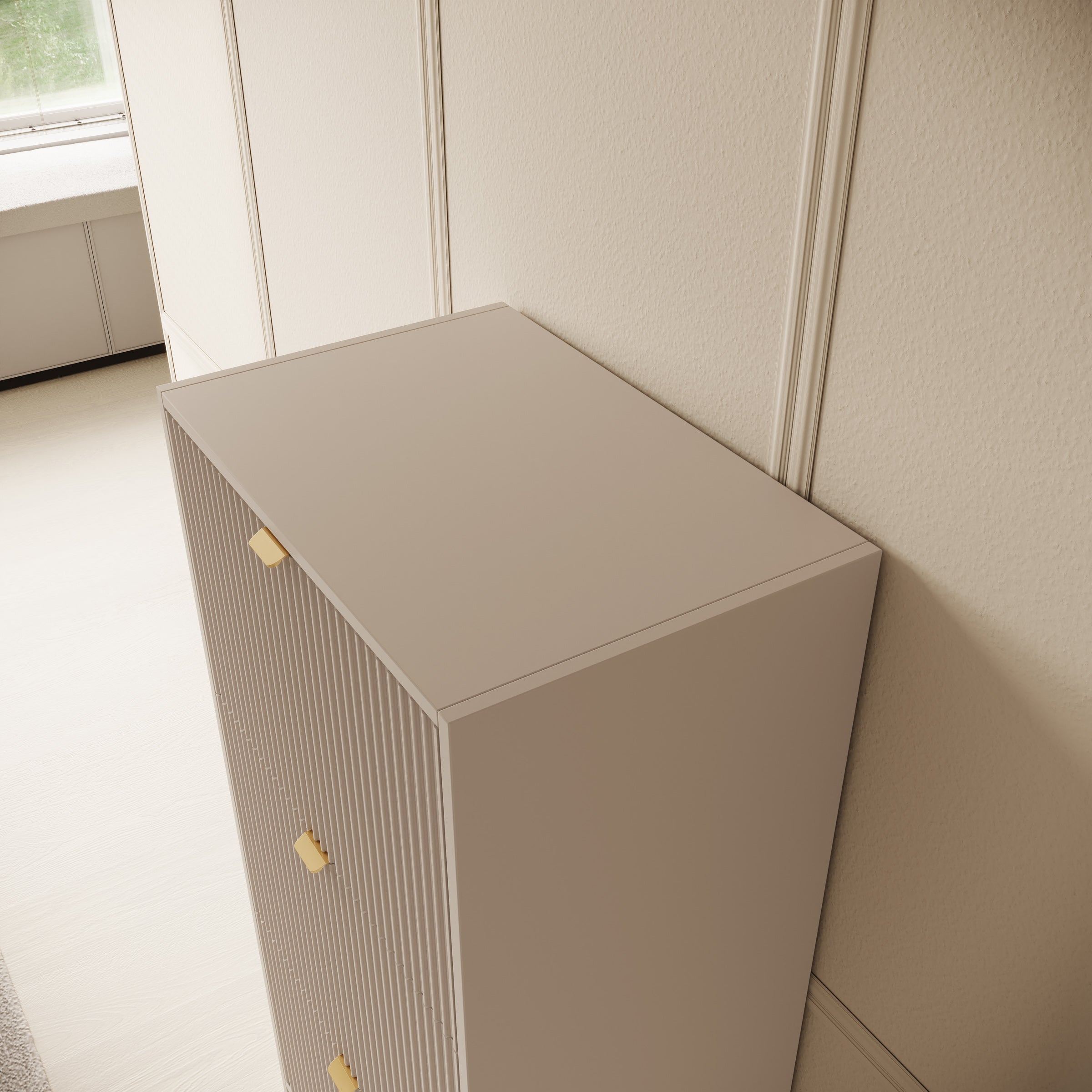 Tavares - Schoenenkast - Beige - 60x40x120 cm