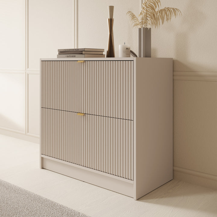 Tavares - Schoenenkast - Beige - 80x40x75 cm