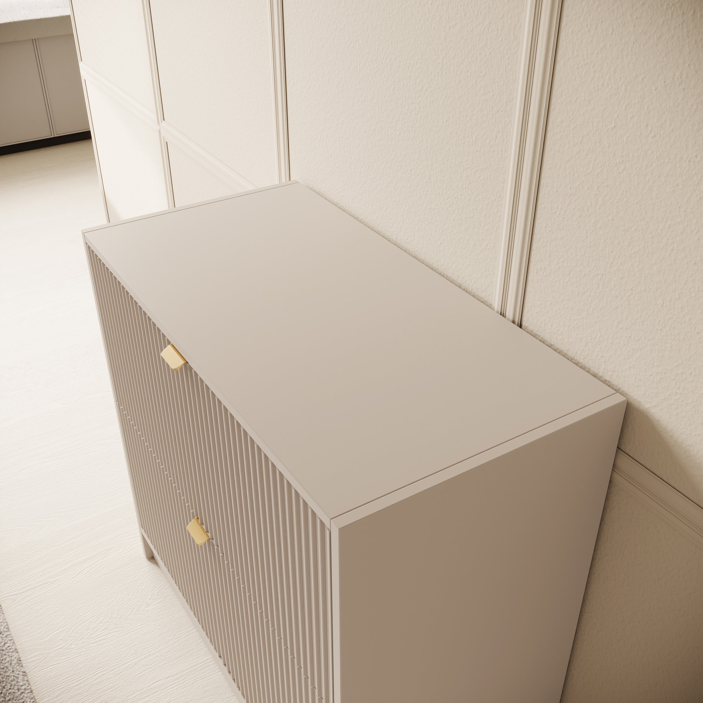Tavares - Schoenenkast - Beige - 80x40x75 cm