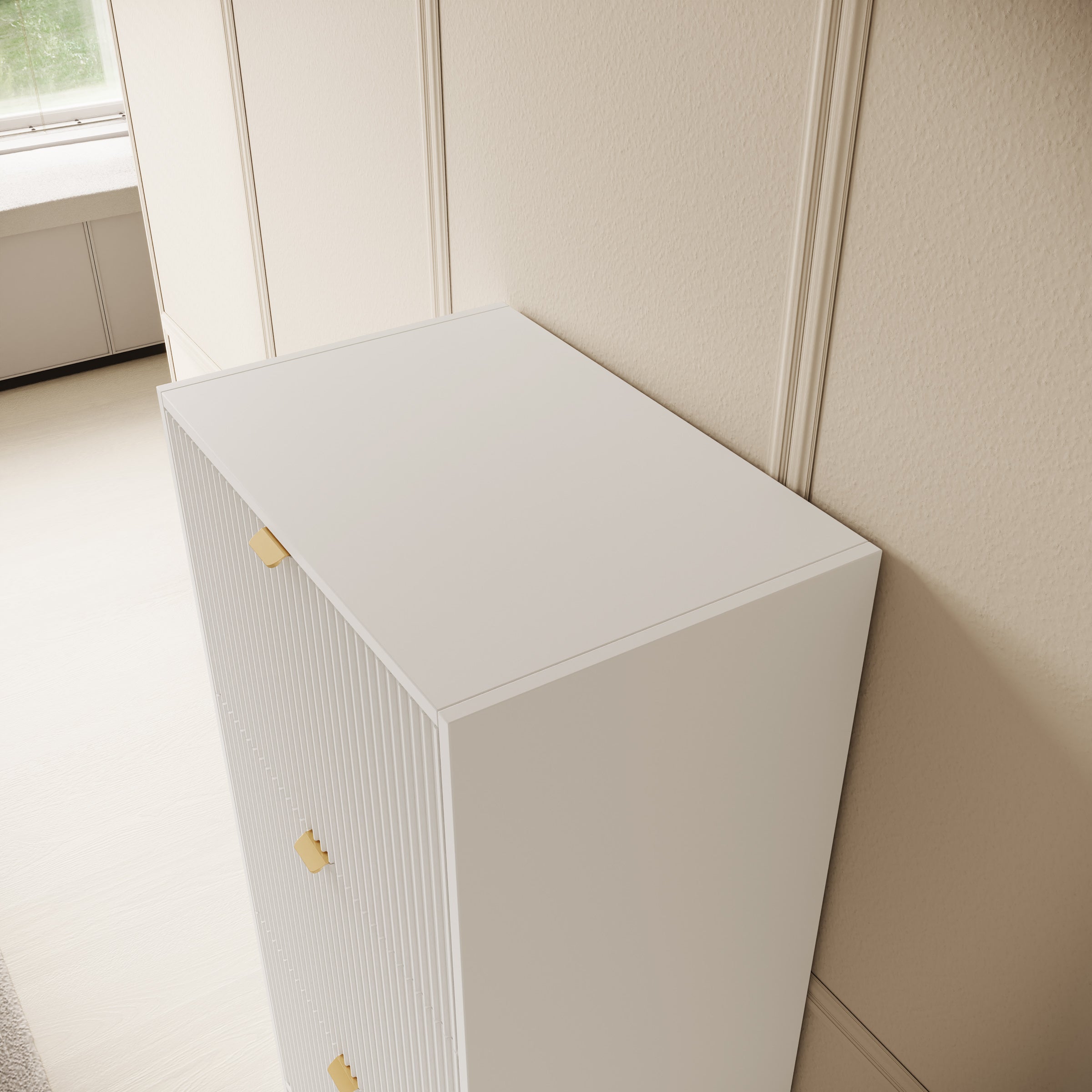 Tavares - Schoenenkast - Wit - 60x40x120 cm