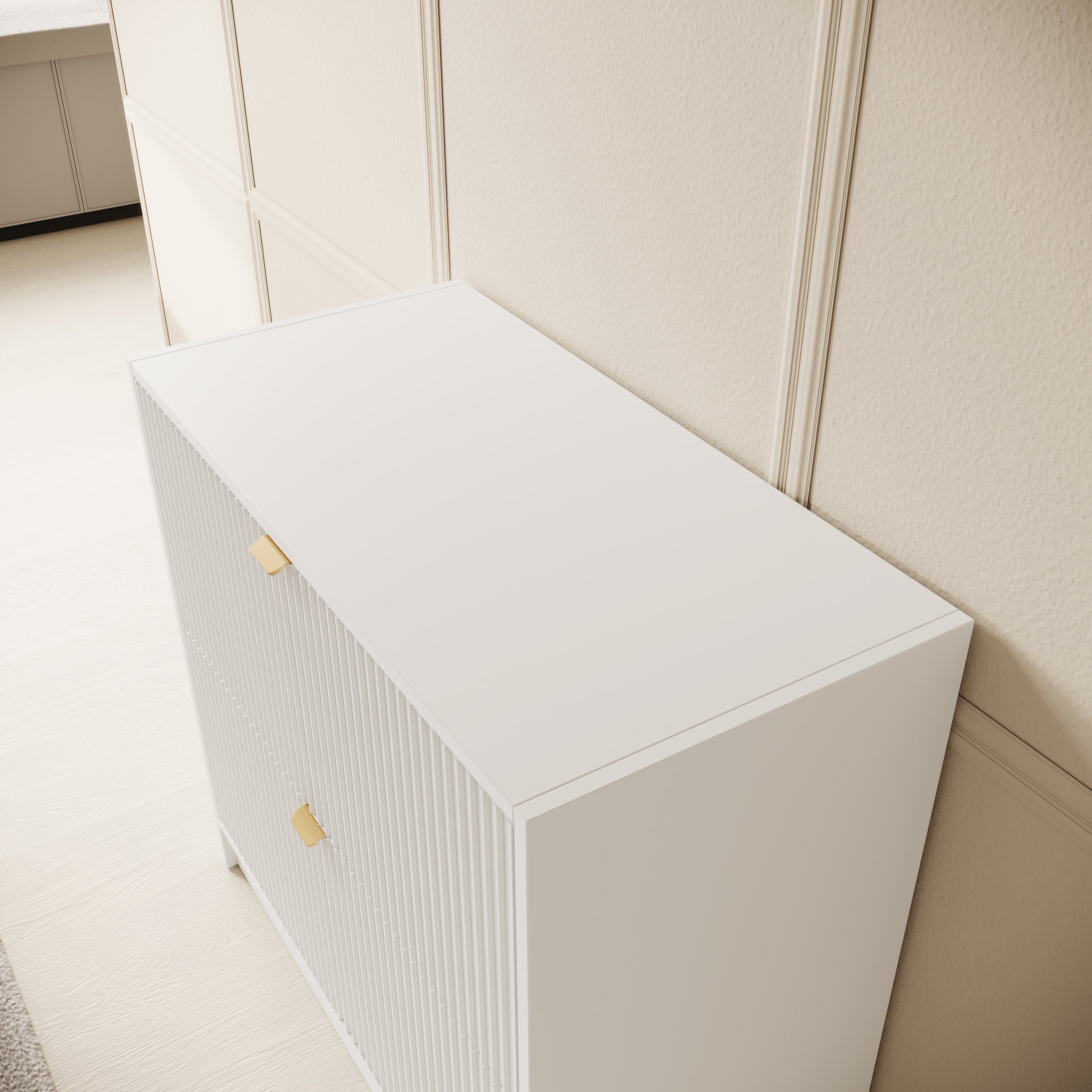 Tavares - Schoenenkast - Wit - 80x40x75 cm