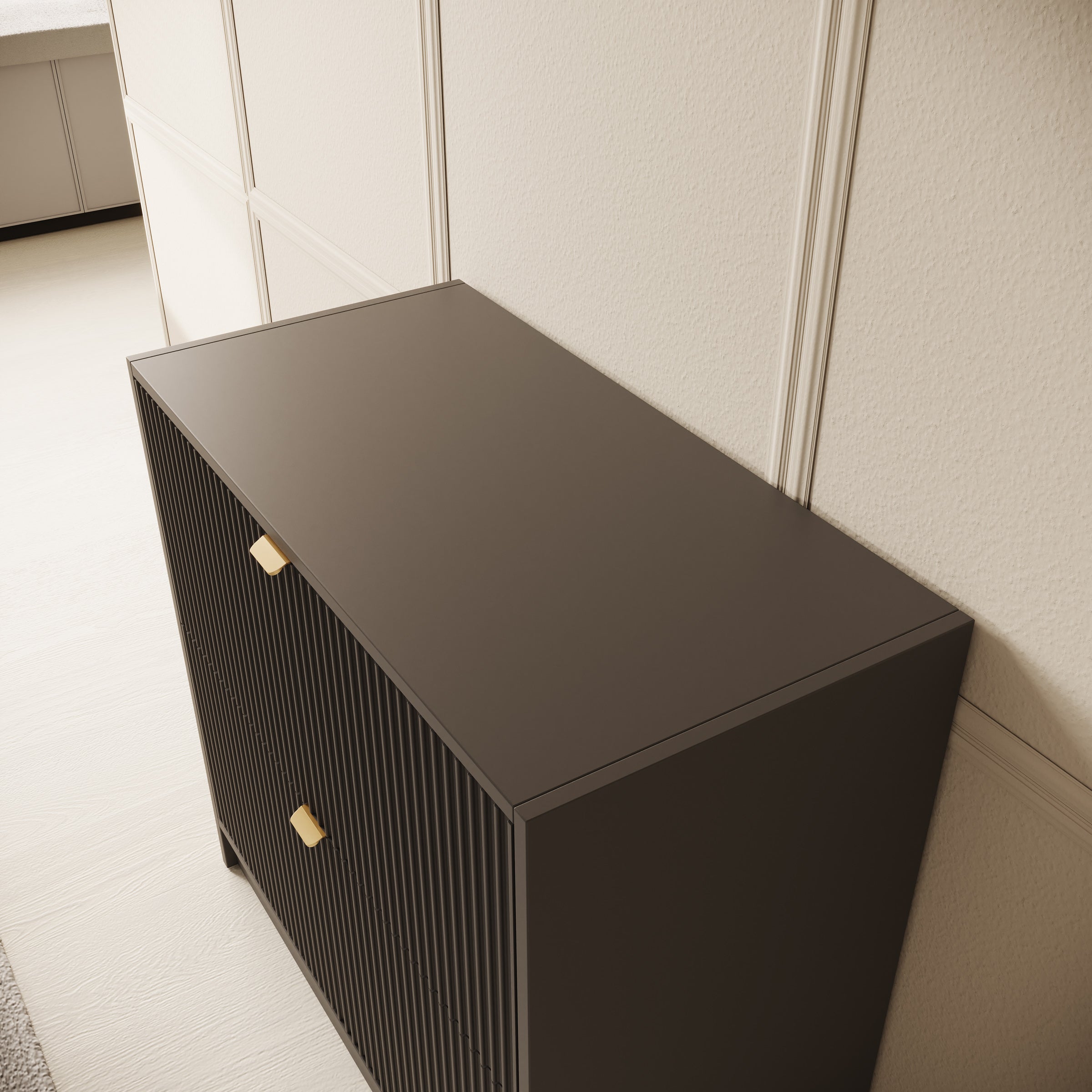Tavares - Schoenenkast - Zwart - 80x40x75 cm