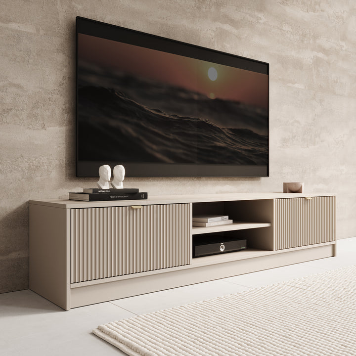 Tavares - TV-Meubel - Beige - 180x40x40 cm