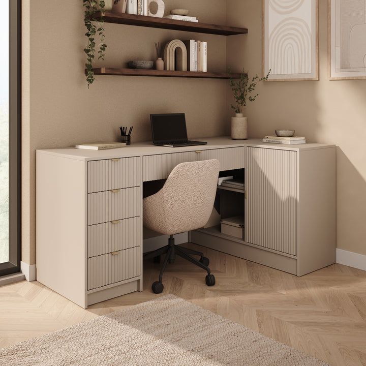 Tavares 3 - Bureau - Beige - 158x98x76 cm