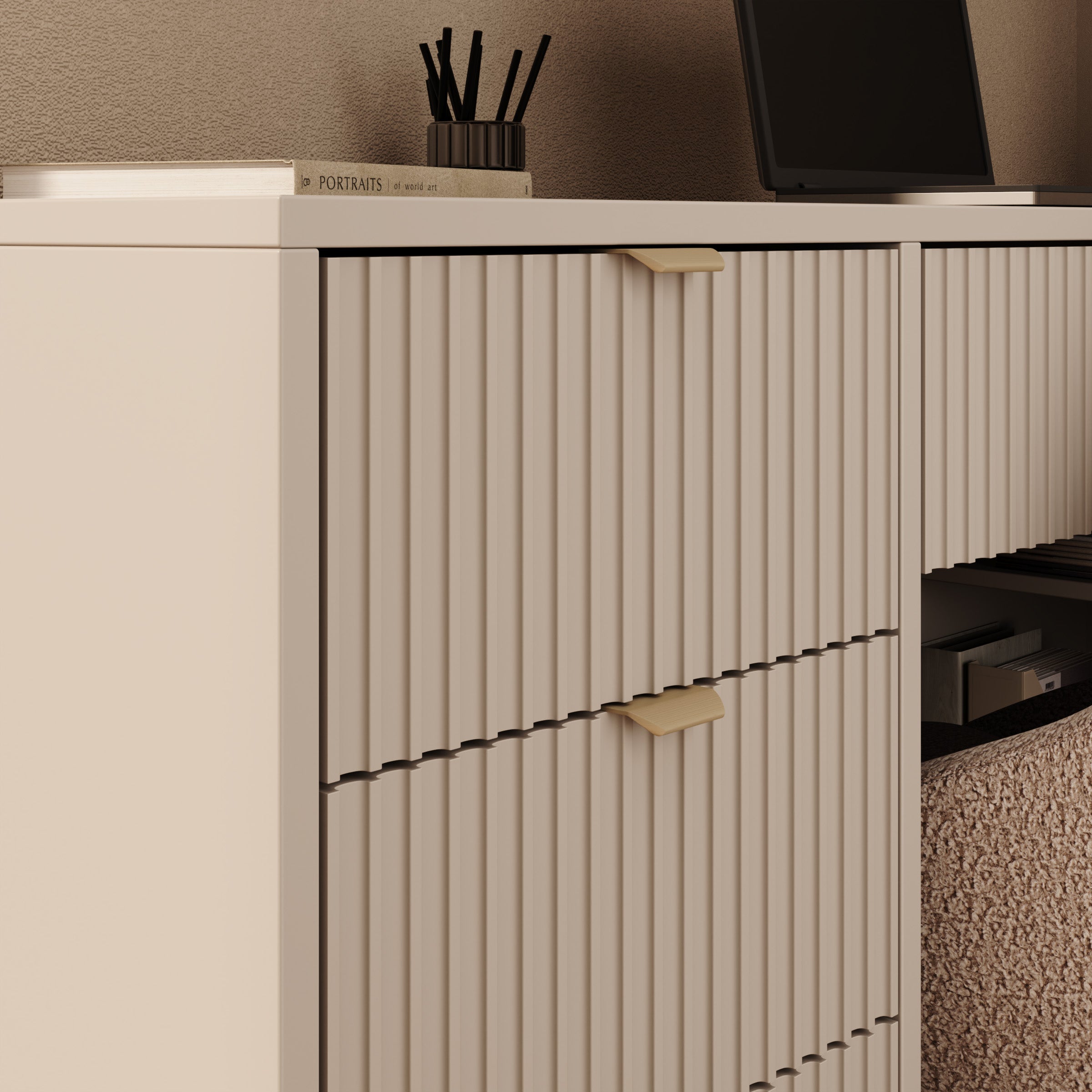 Tavares 3 - Bureau - Beige - 158x98x76 cm