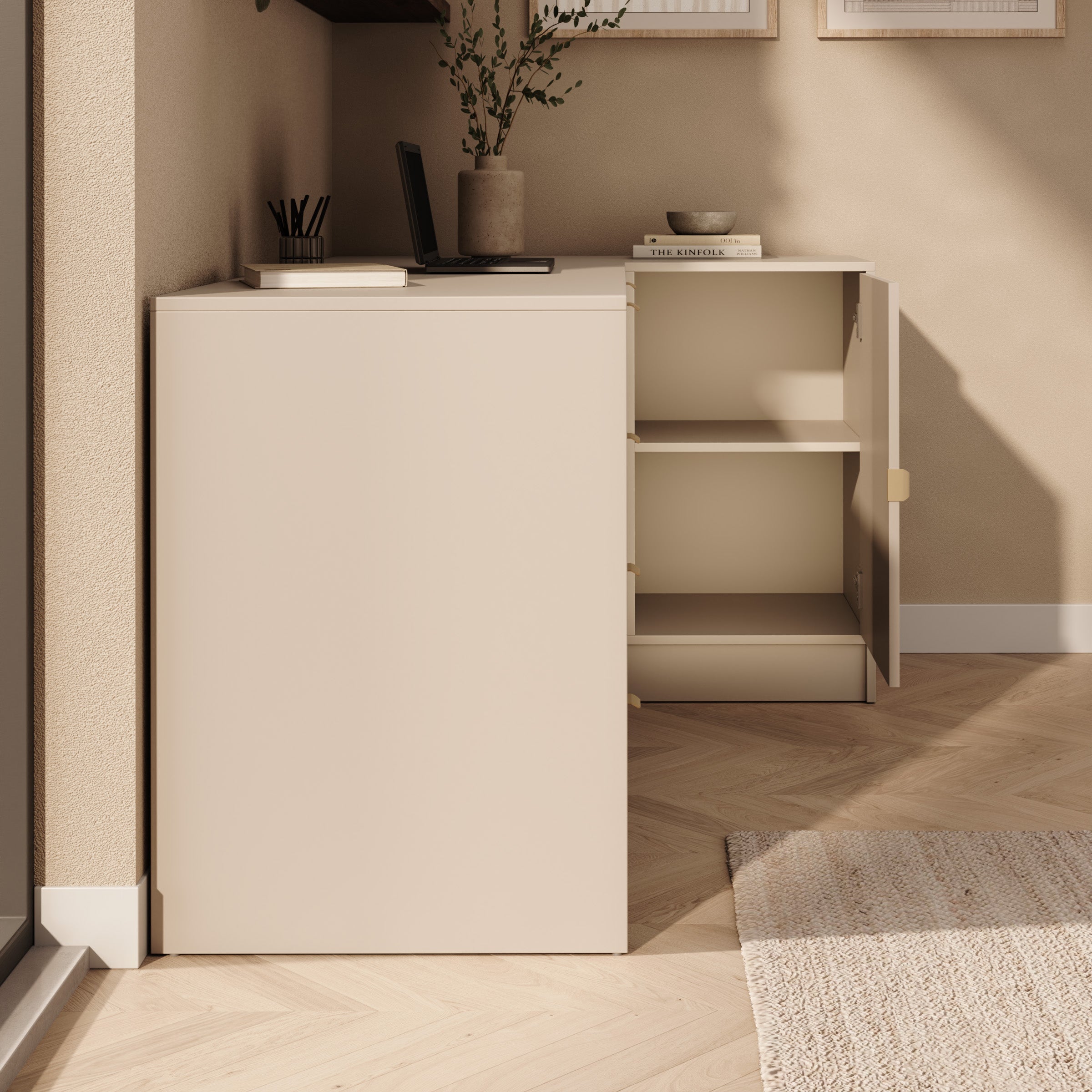 Tavares 3 - Bureau - Beige - 158x98x76 cm