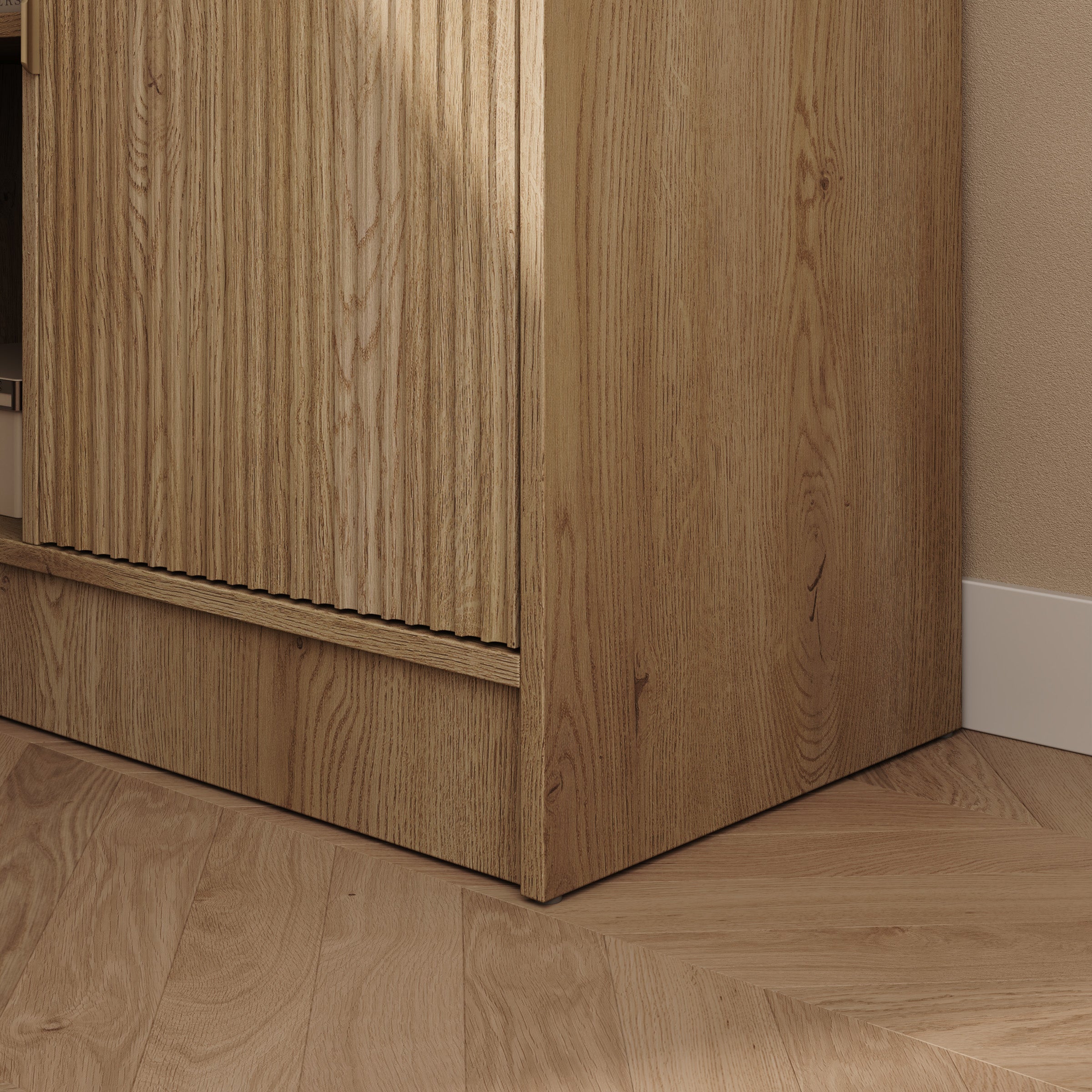Tavares 3 - Bureau - Licht eikenpatroon - 158x98x76 cm