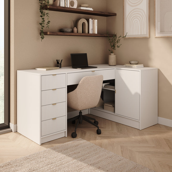Tavares 3 - Bureau - Wit - 158x98x76 cm