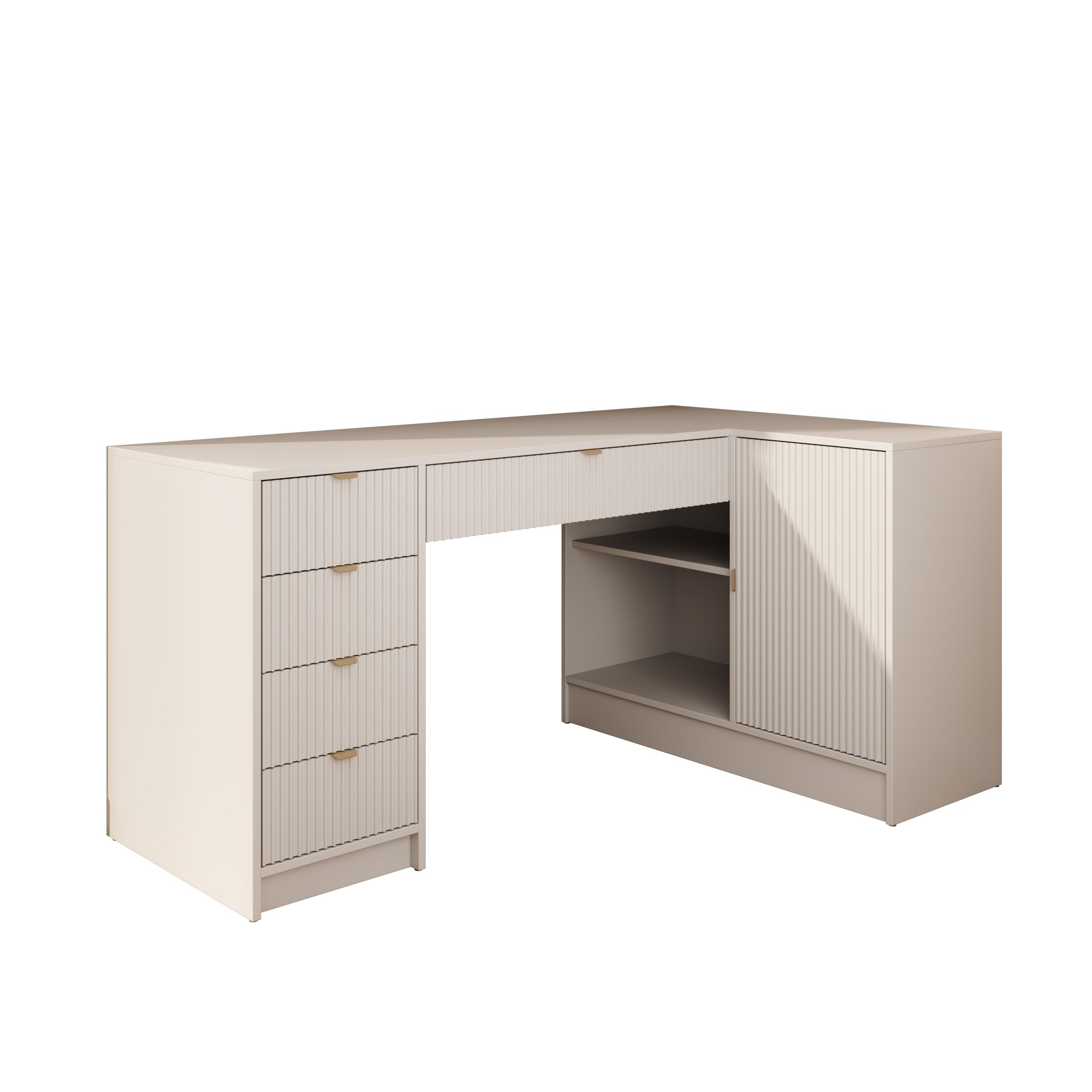 Tavares 3 - Bureau - Wit - 158x98x76 cm