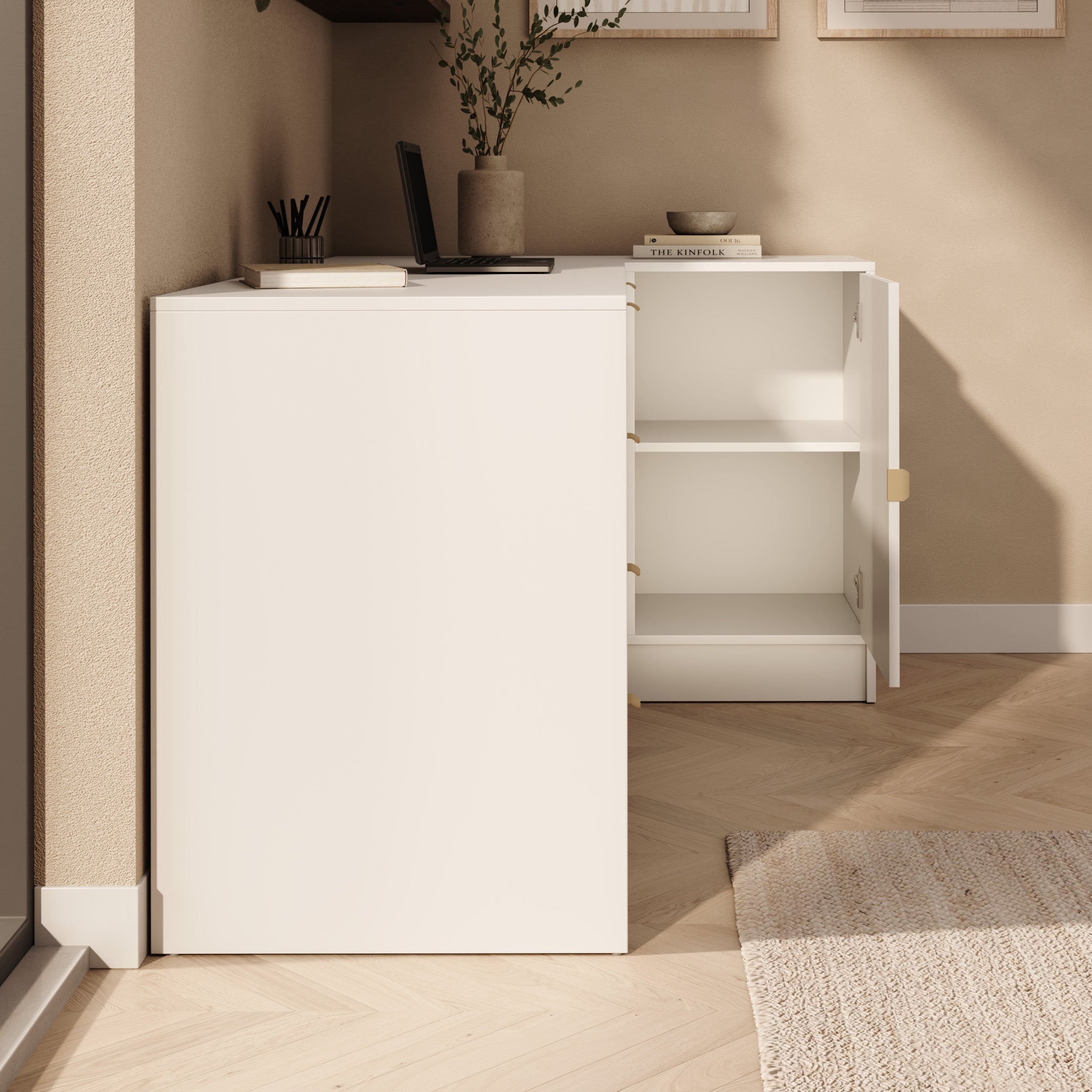 Tavares 3 - Bureau - Wit - 158x98x76 cm