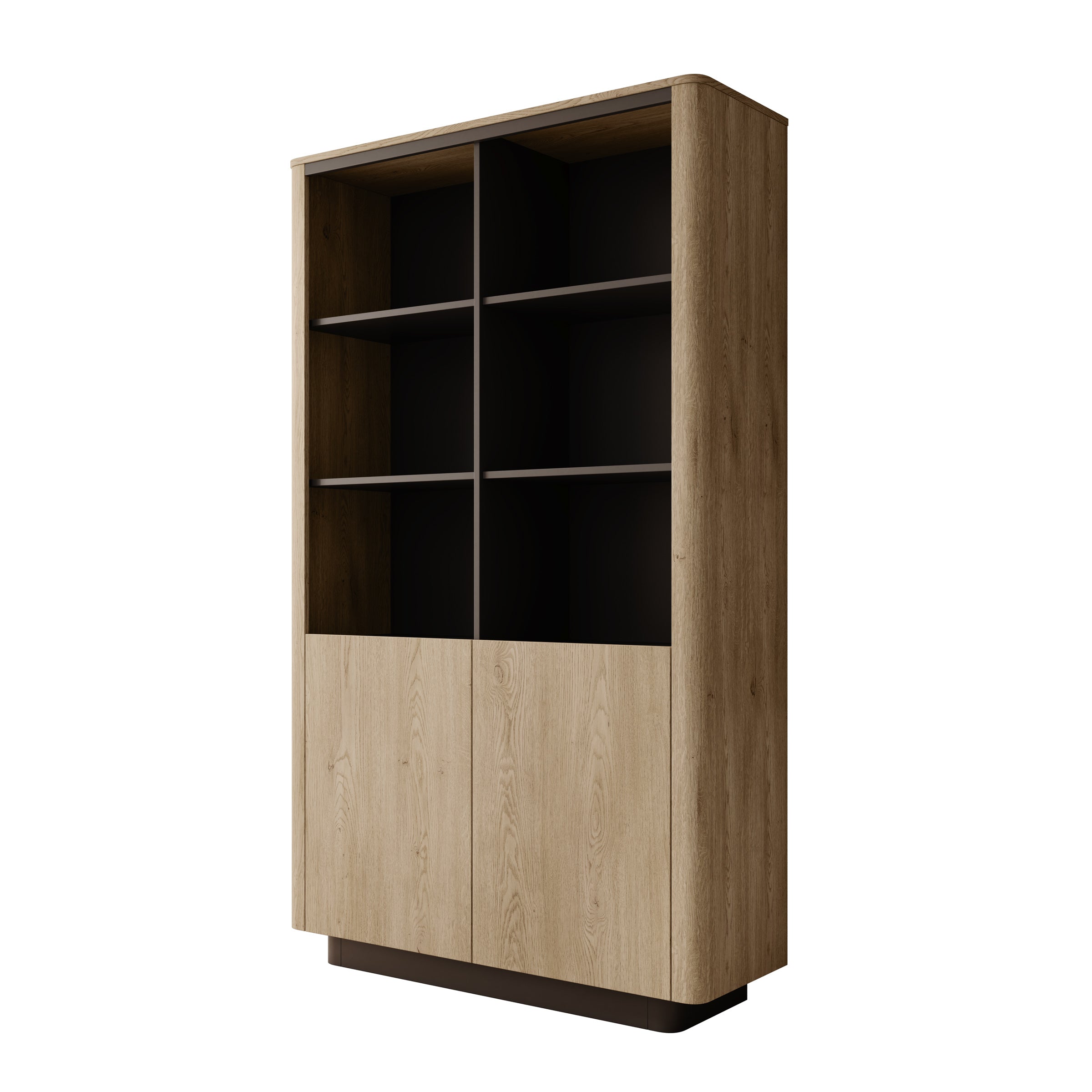 Taywan - Boekenkast - Eiken - 113x38x190 cm