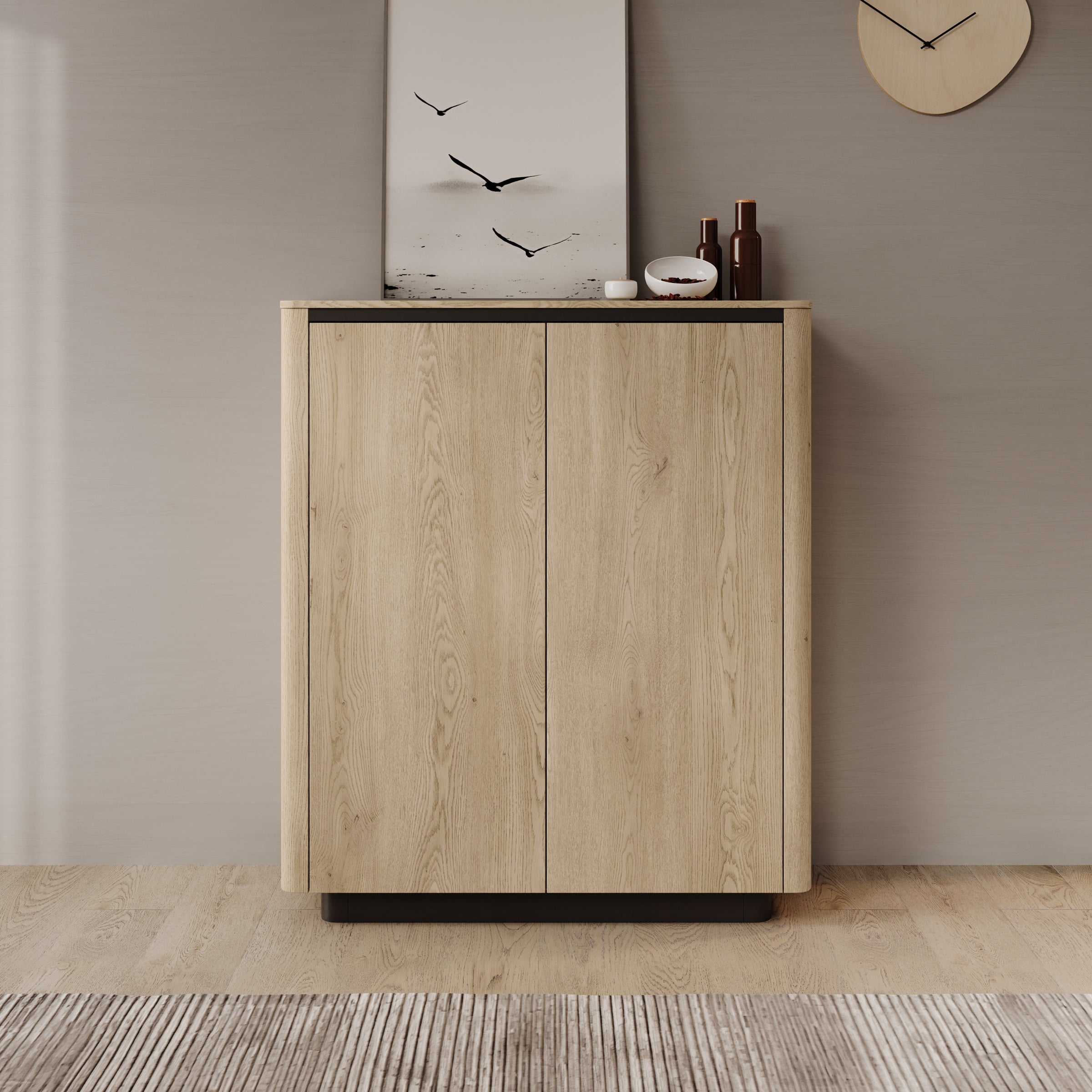 Taywan - Dressoir - Eiken - 113x38x133 cm