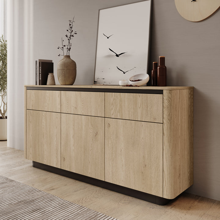 Taywan - Dressoir - Eiken - 163x38x83 cm