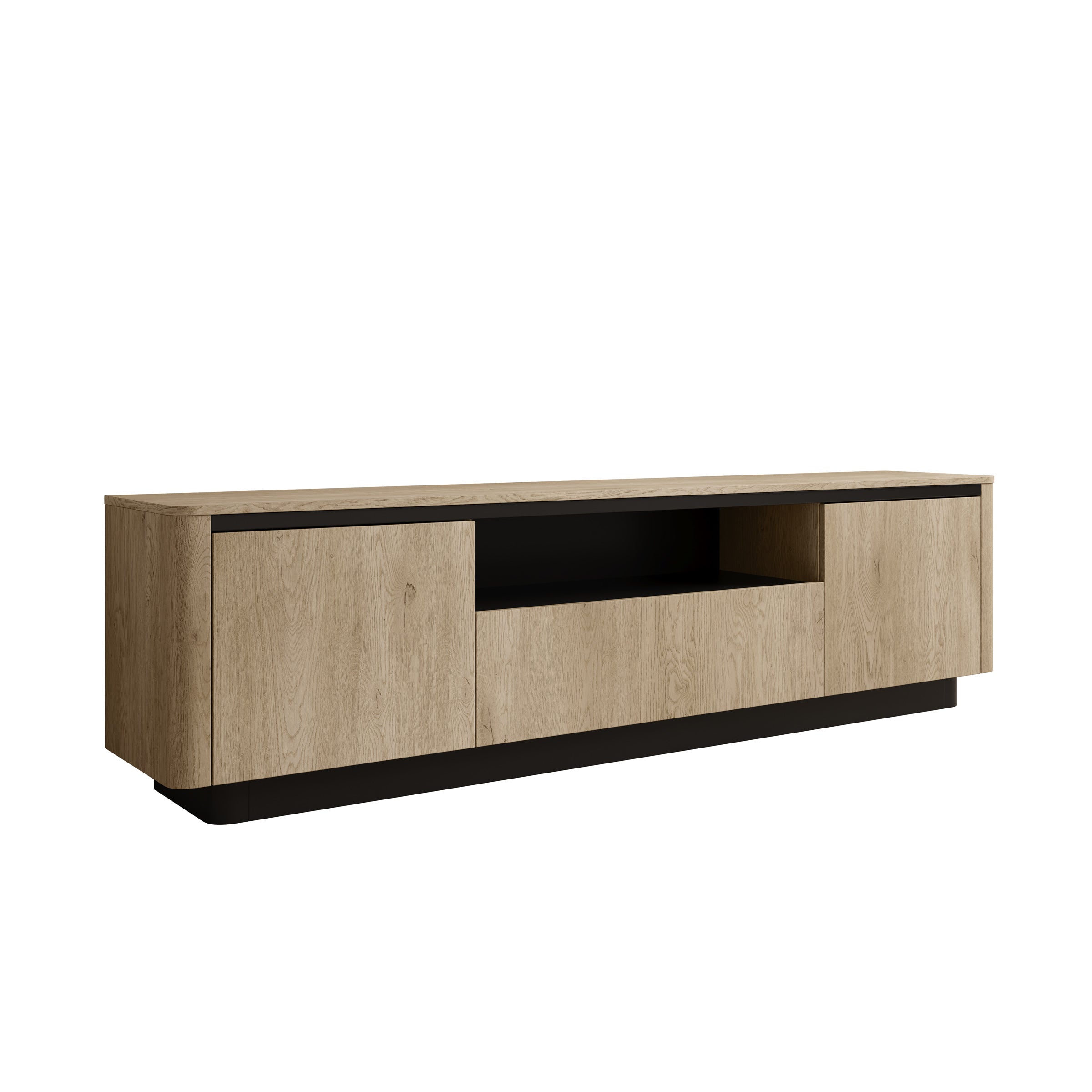 Taywan - TV-Meubel - Eiken - 200x38x55 cm