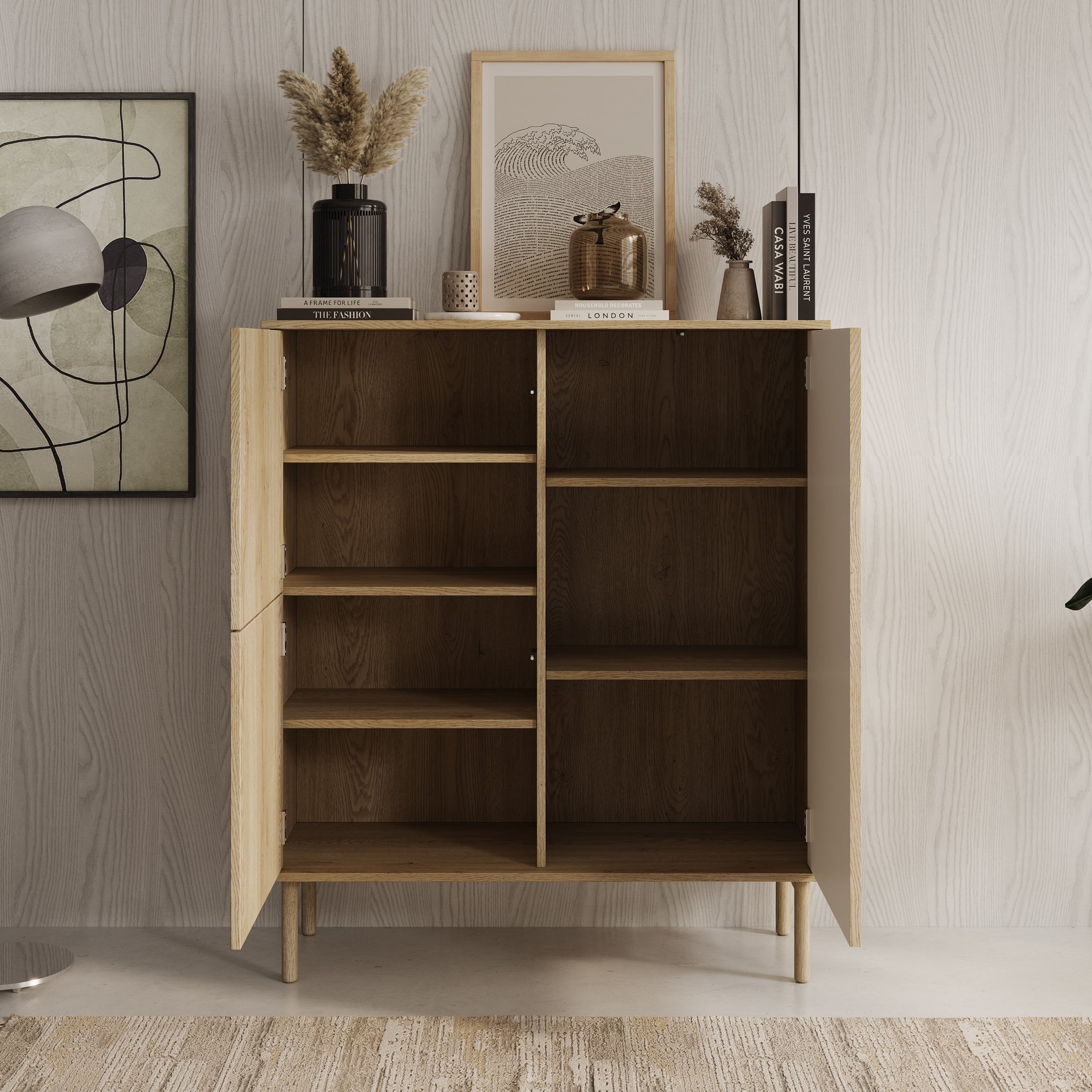 Tenerife - Dressoir - Eiken - 104x40x122 cm