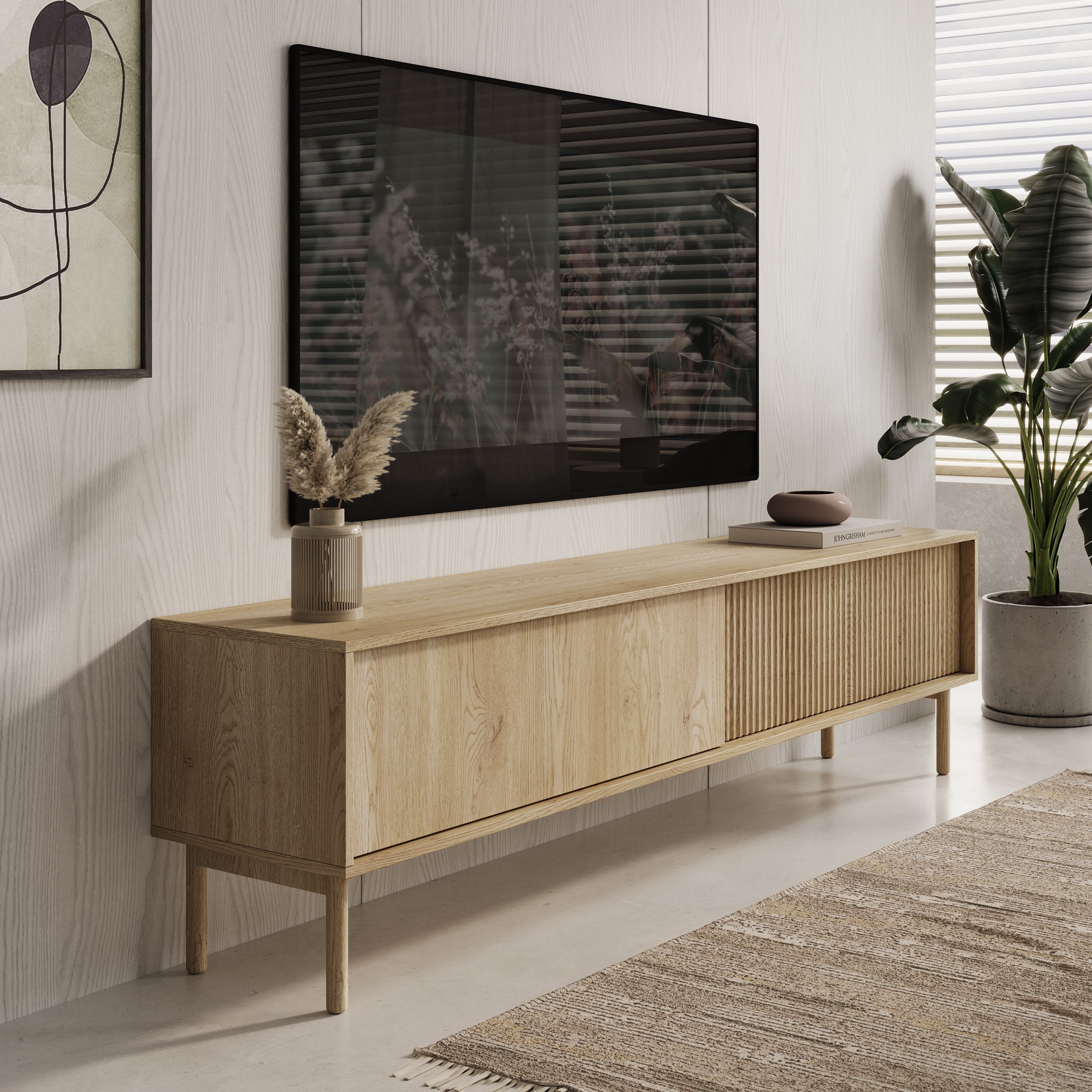 Tenerife - TV-Meubel - Eiken - 187x40x55 cm