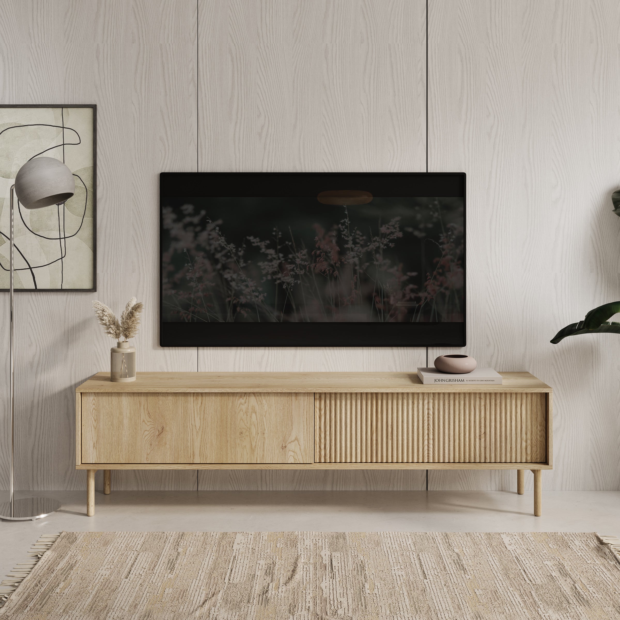 Tenerife - TV-Meubel - Eiken - 187x40x55 cm