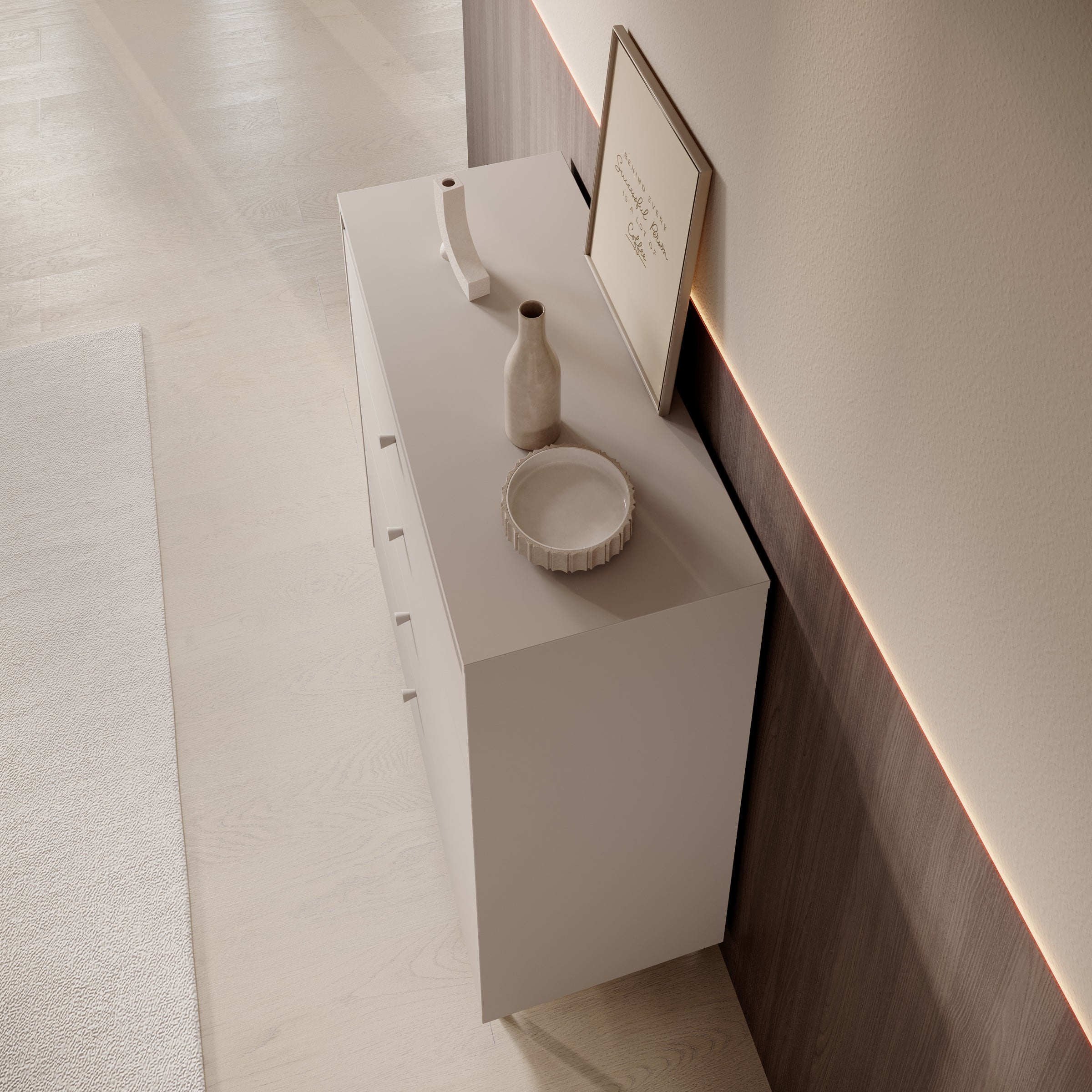 Tiloire - Ladekast - Beige - 90x40x103 cm