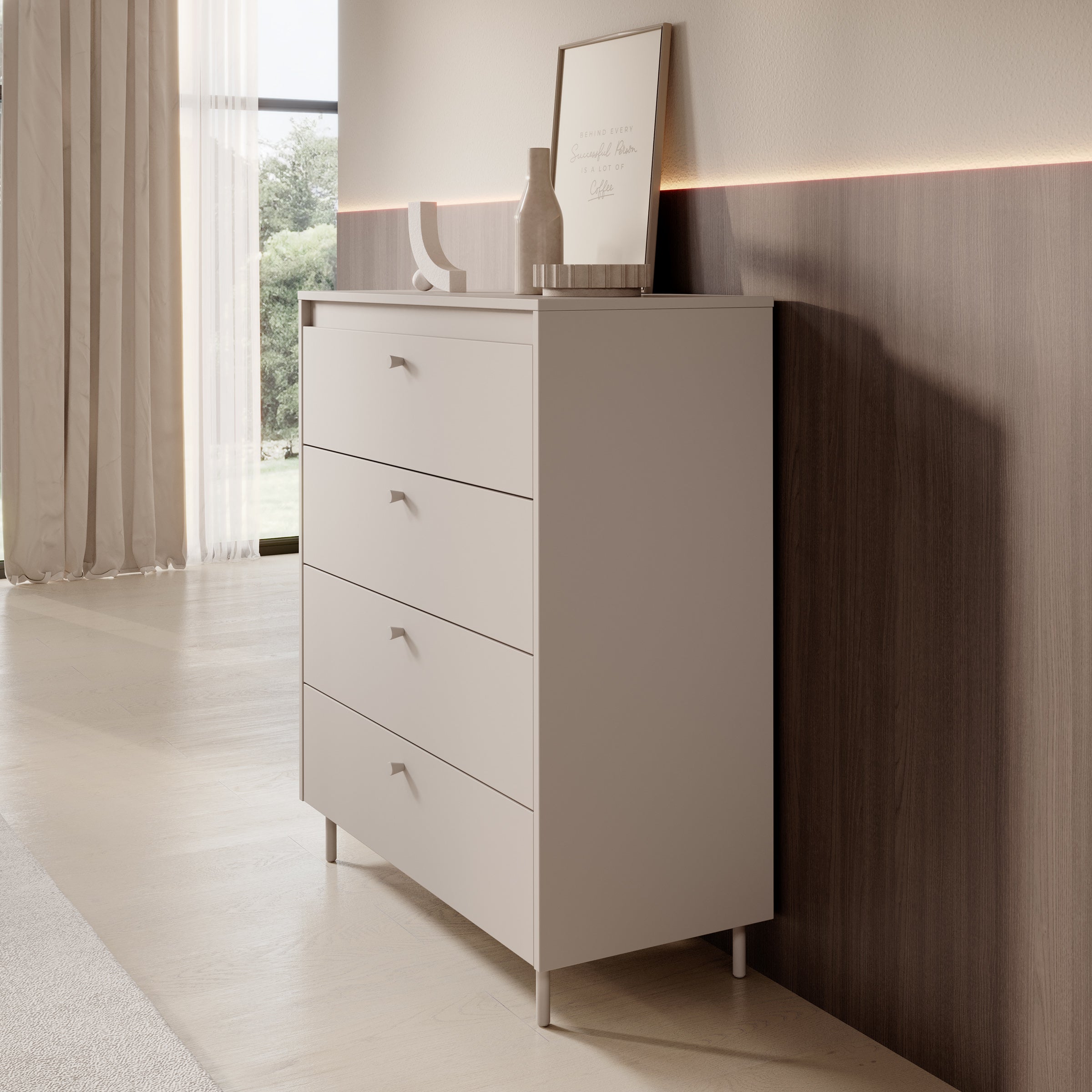 Tiloire - Ladekast - Beige - 90x40x103 cm