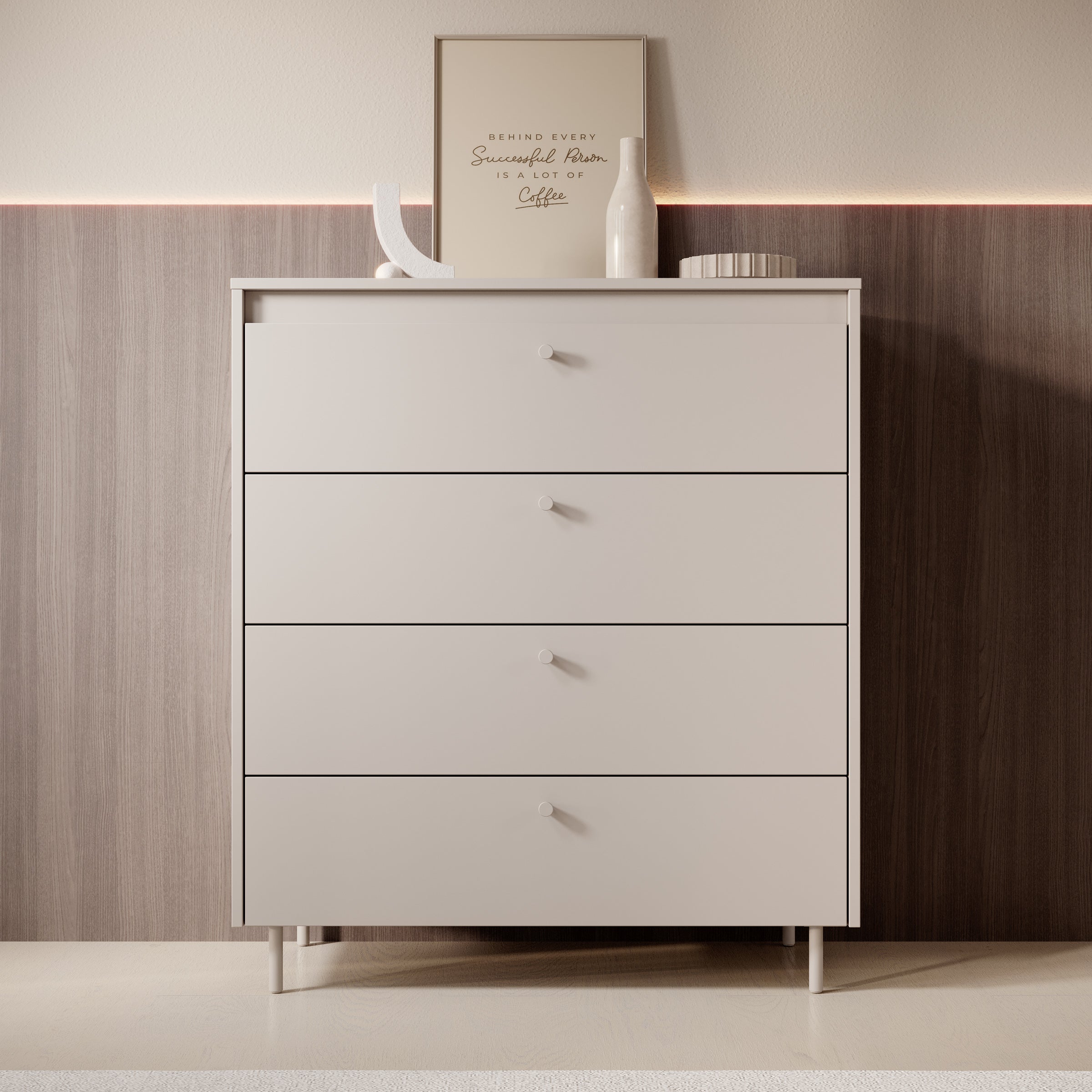 Tiloire - Ladekast - Beige - 90x40x103 cm
