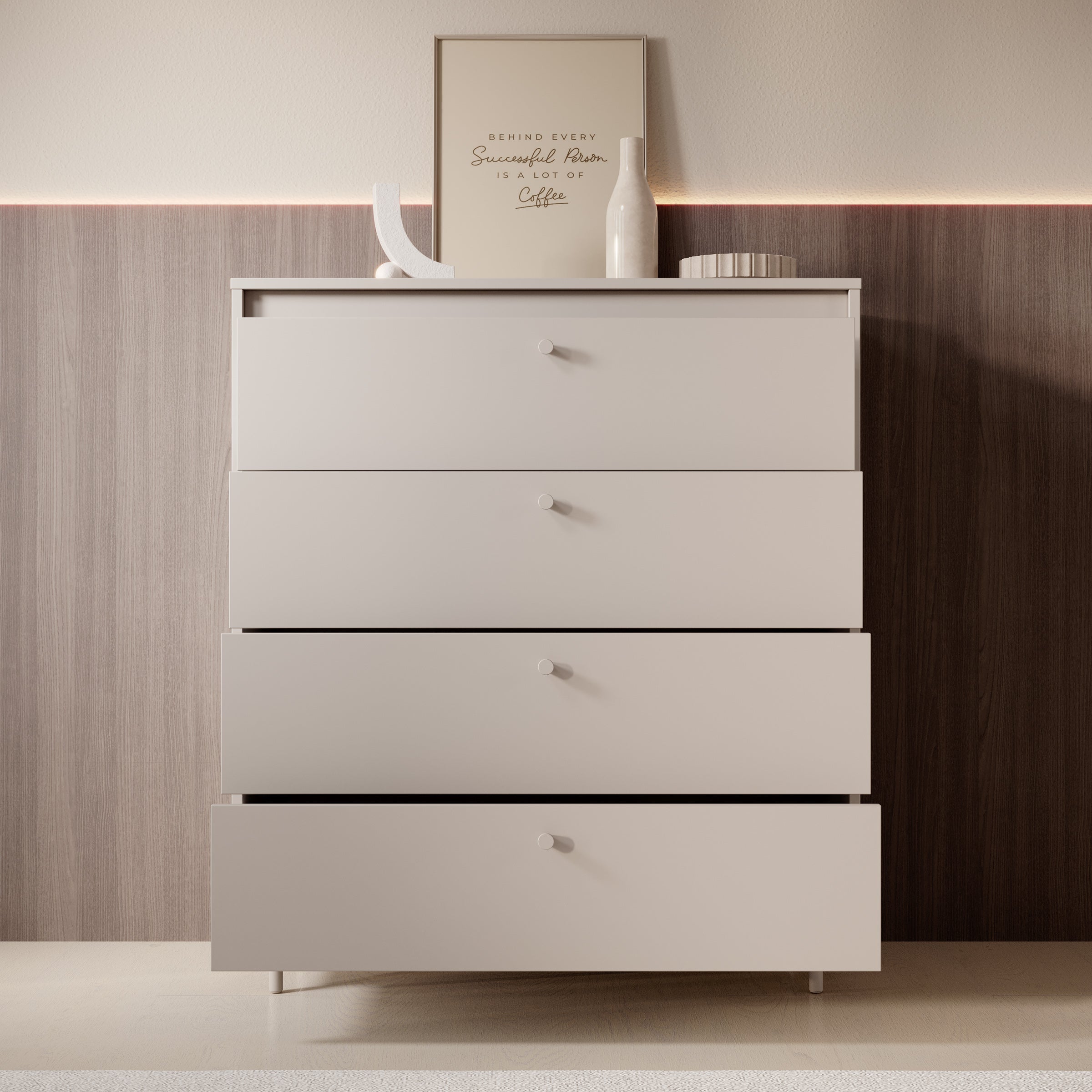 Tiloire - Ladekast - Beige - 90x40x103 cm