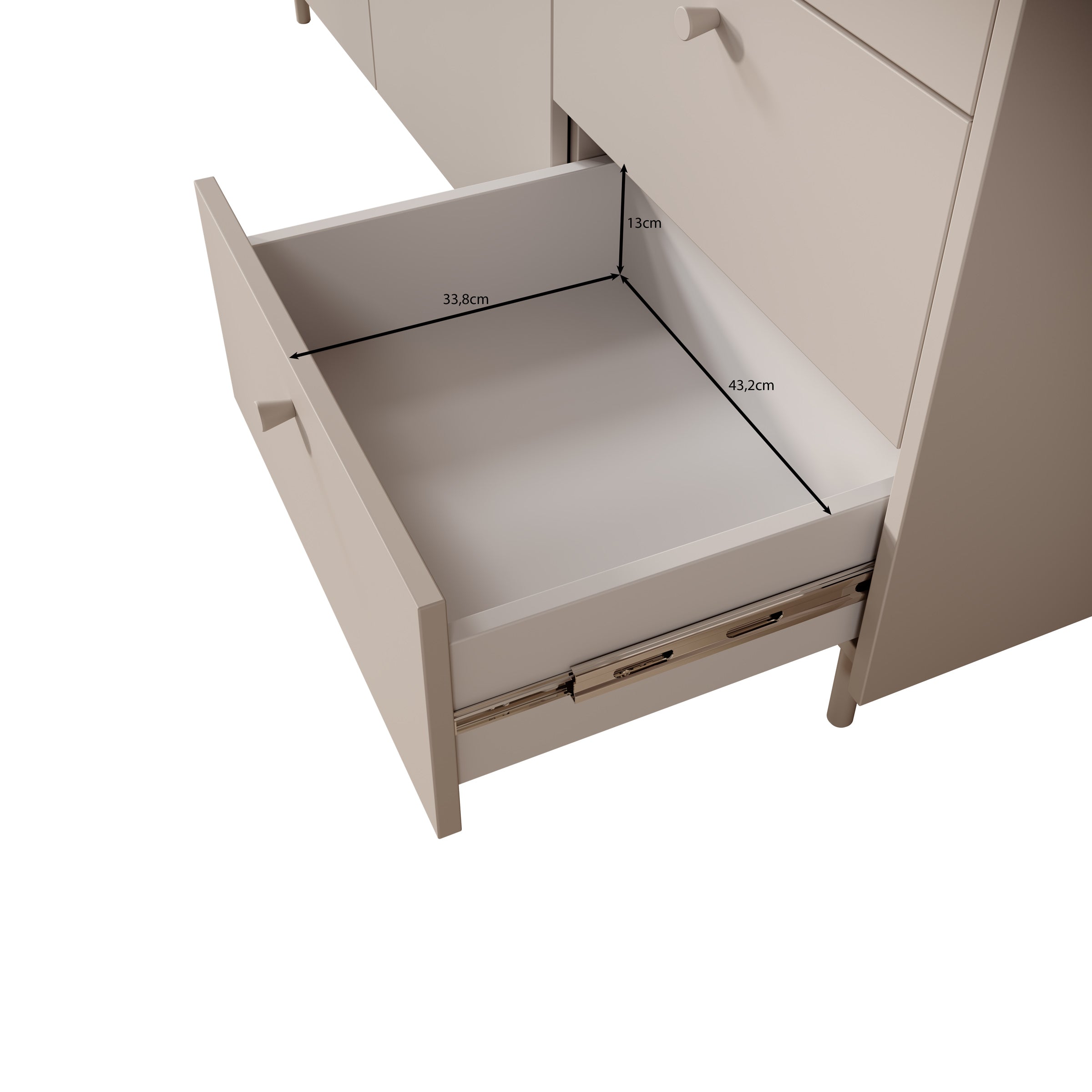 Tiloire - Dressoir - Beige - 150x40x80 cm
