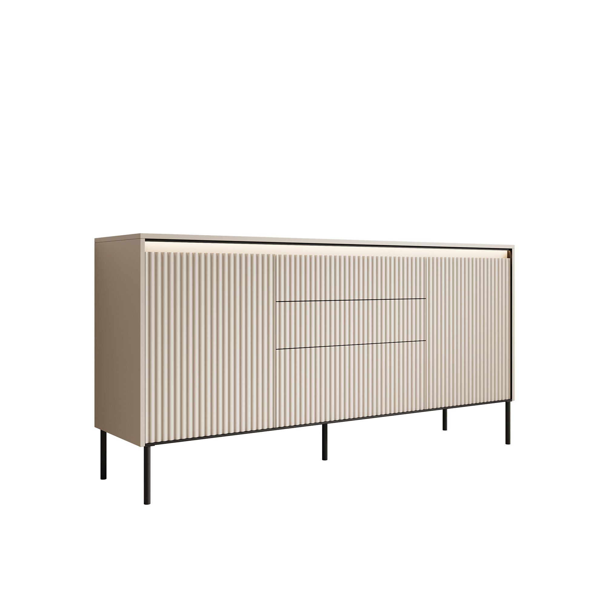 Timoteo - Dressoir - Beige - 166x40x83 cm