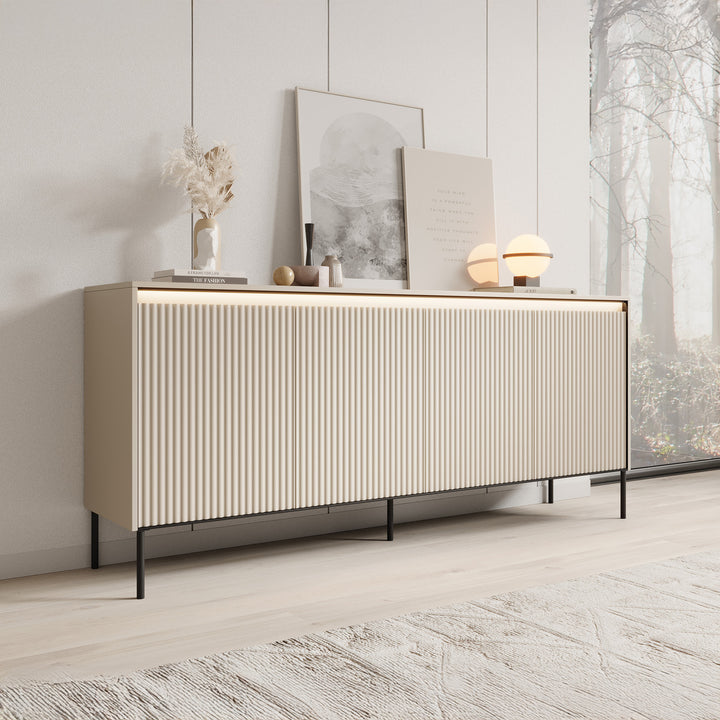 Timoteo - Dressoir - Beige - 193x40x83 cm
