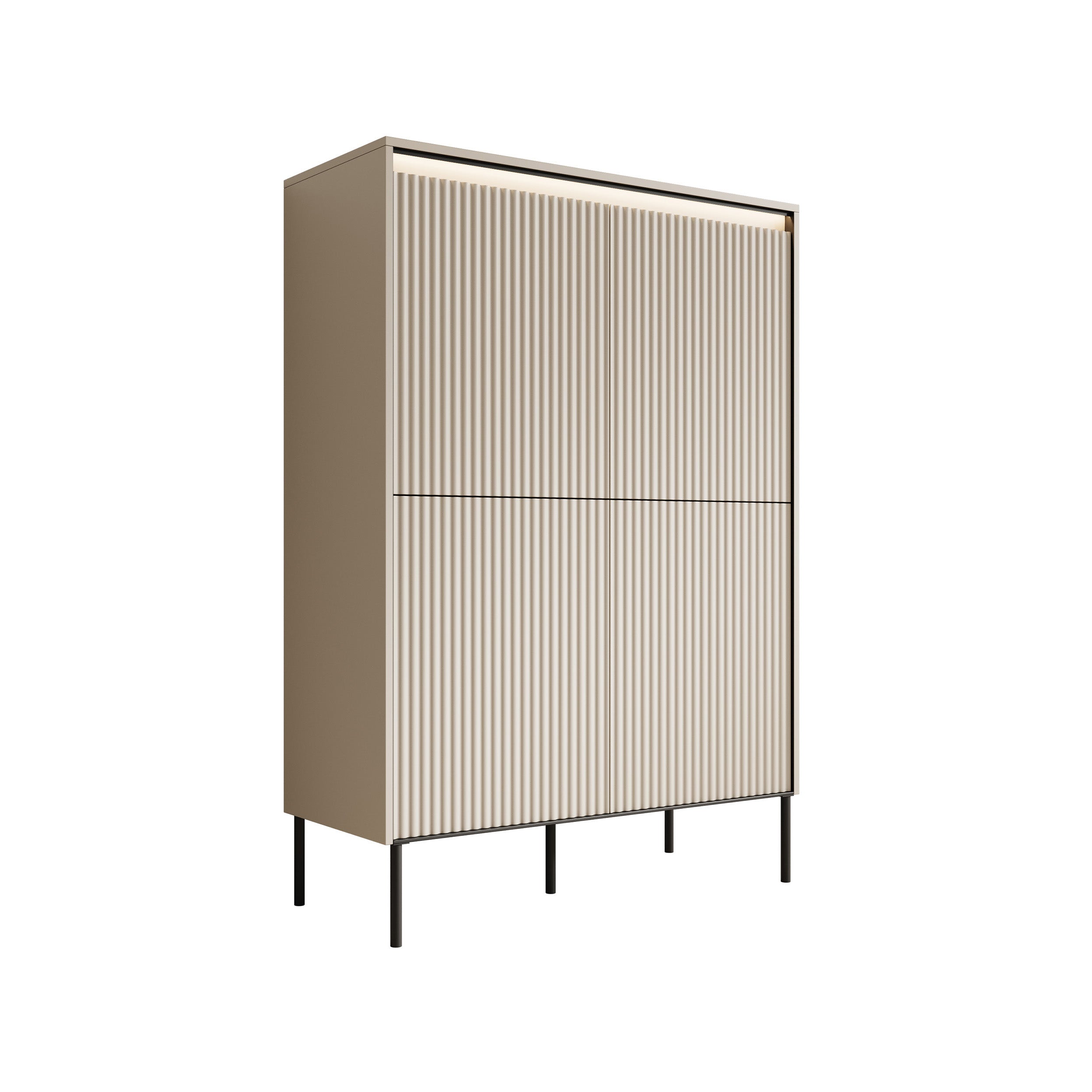 Timoteo - Dressoir - Beige - 98x40x140 cm