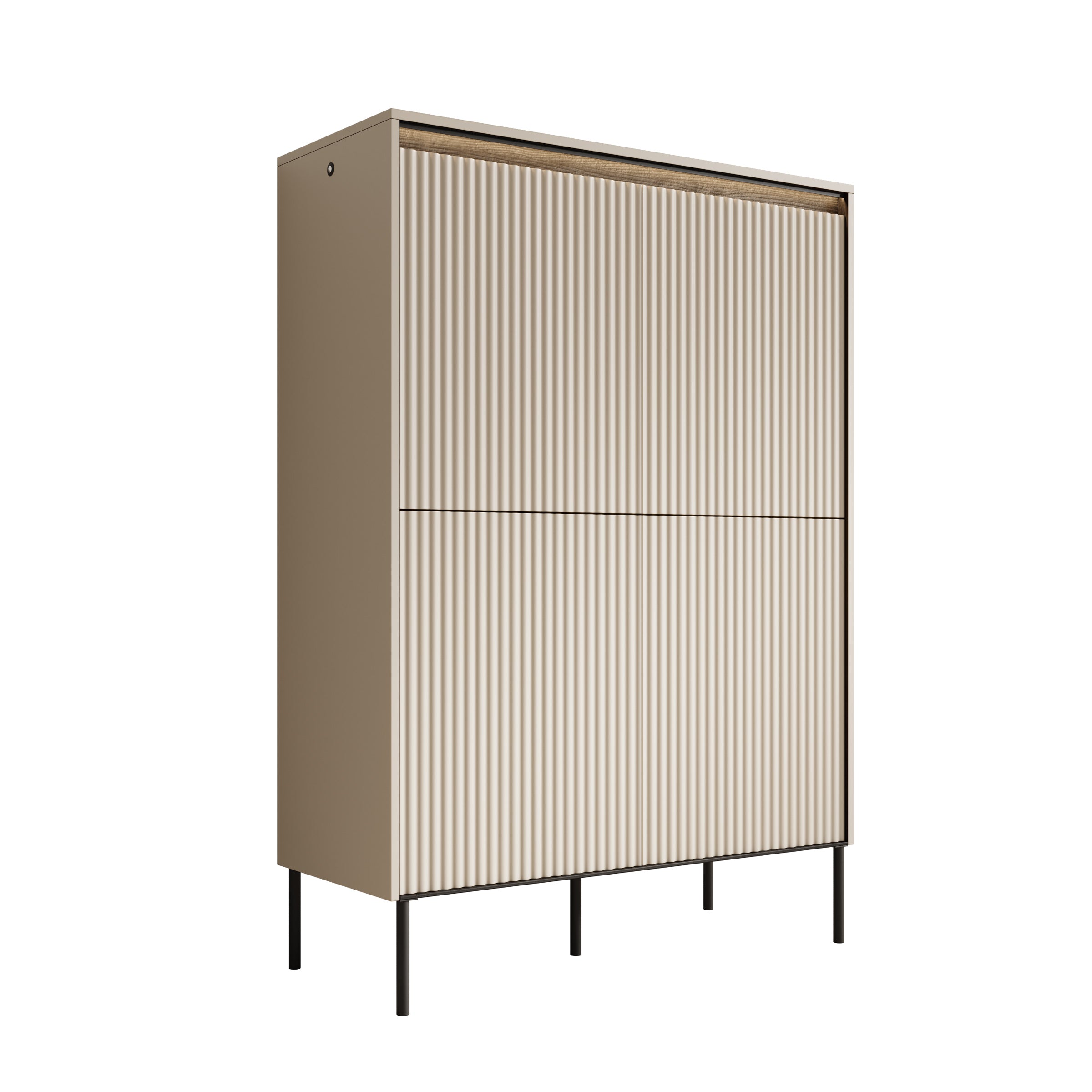 Timoteo - Dressoir - Beige - 98x40x140 cm
