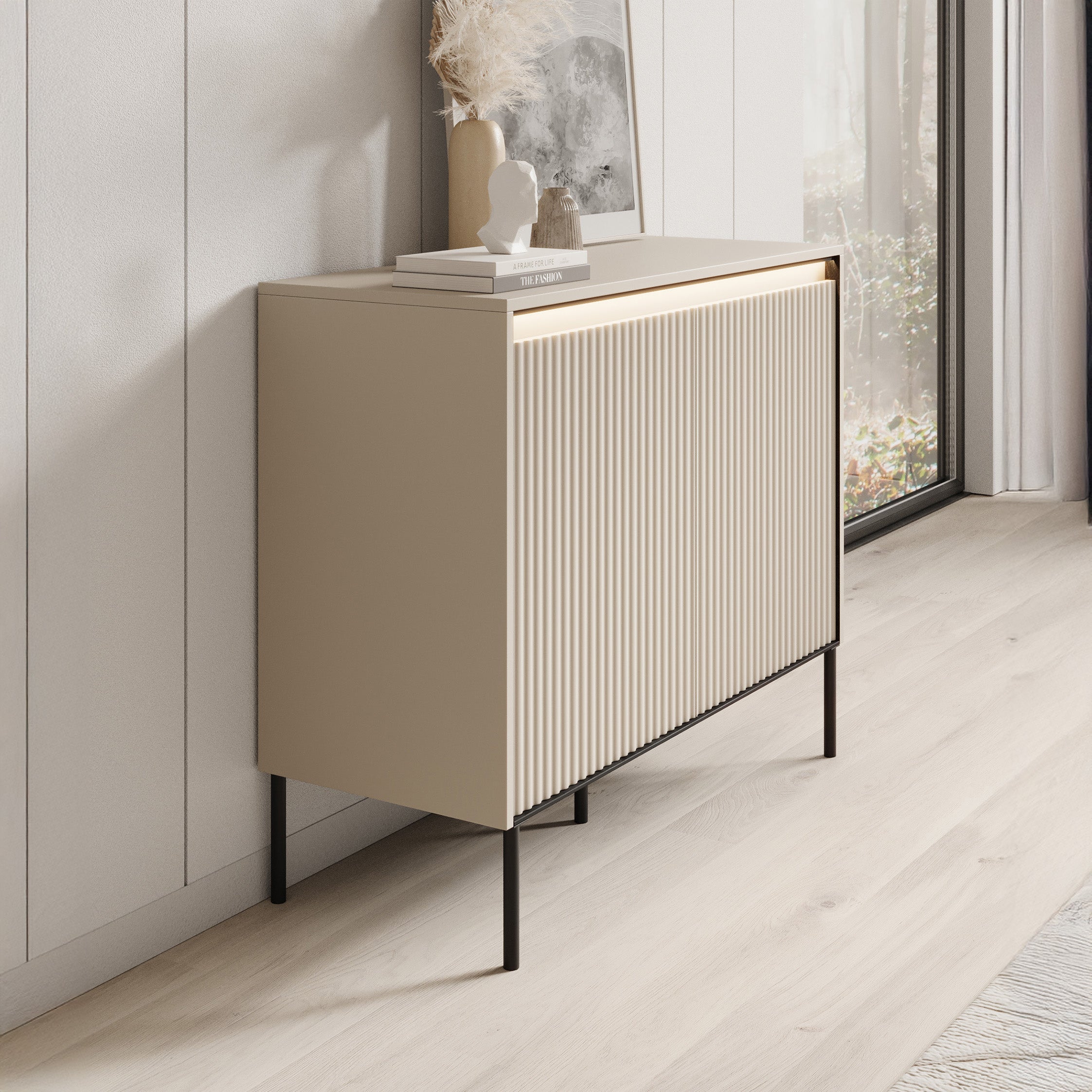 Timoteo - Dressoir - Beige - 98x40x83 cm