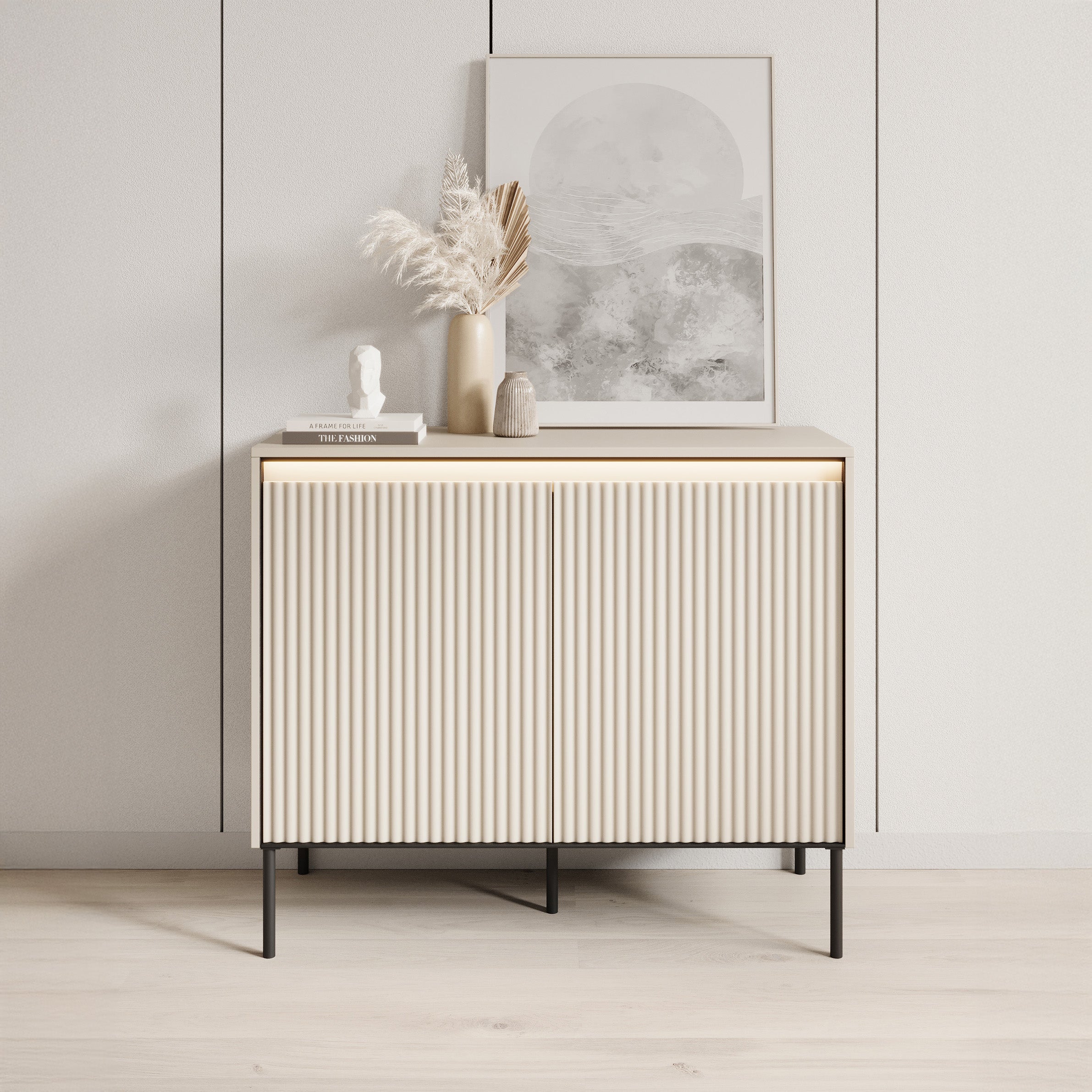 Timoteo - Dressoir - Beige - 98x40x83 cm