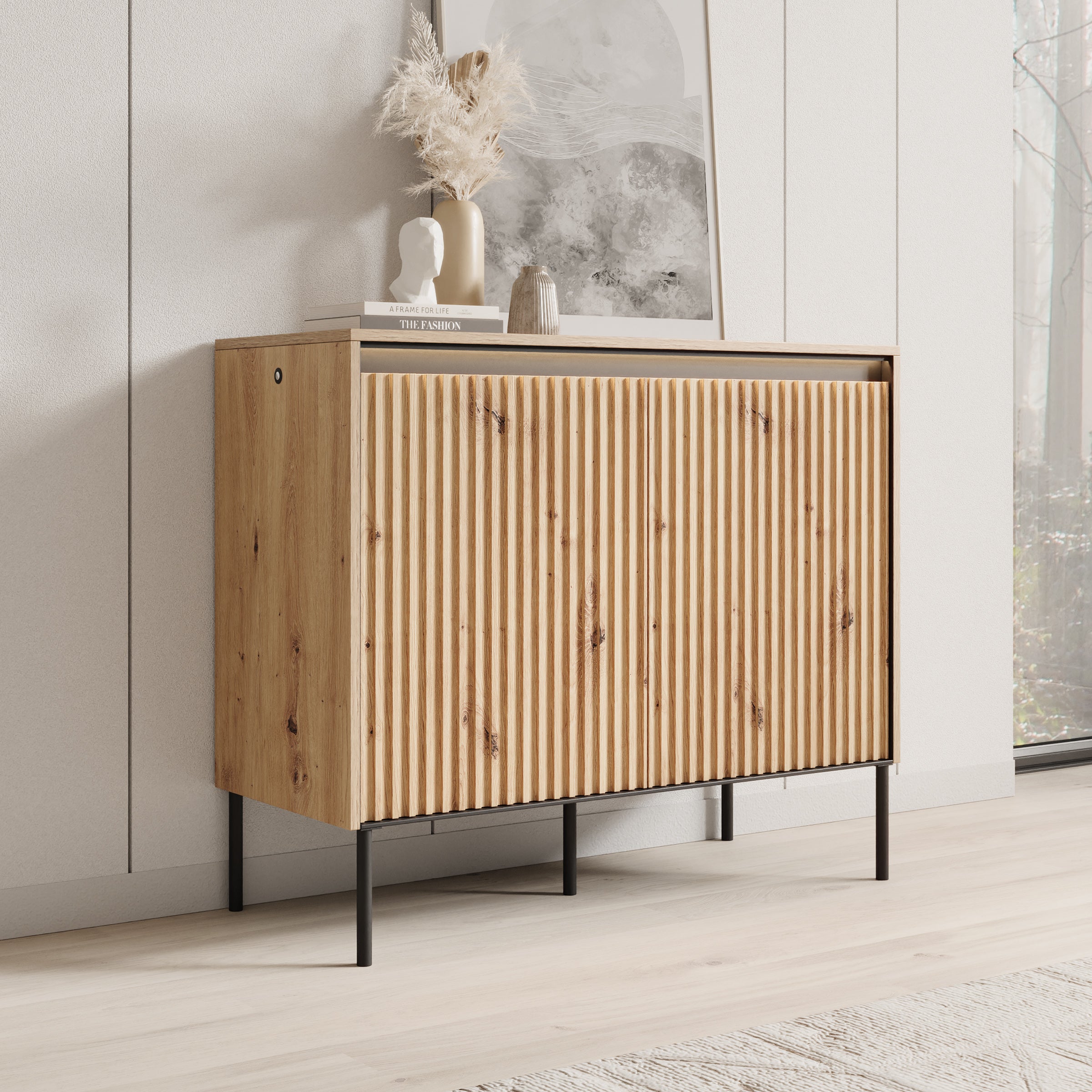 Timoteo - Dressoir - Eiken - 98x40x83 cm