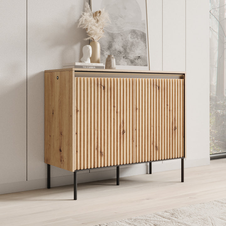 Timoteo - Dressoir - Eiken - 98x40x83 cm