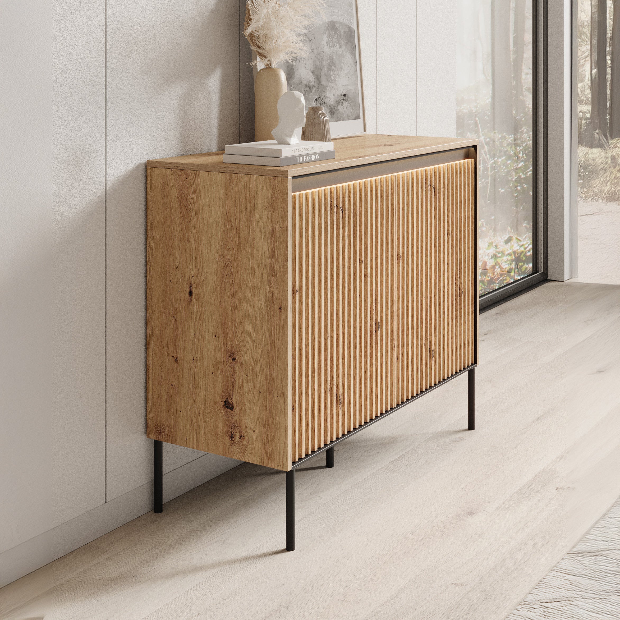 Timoteo - Dressoir - Eiken - 98x40x83 cm