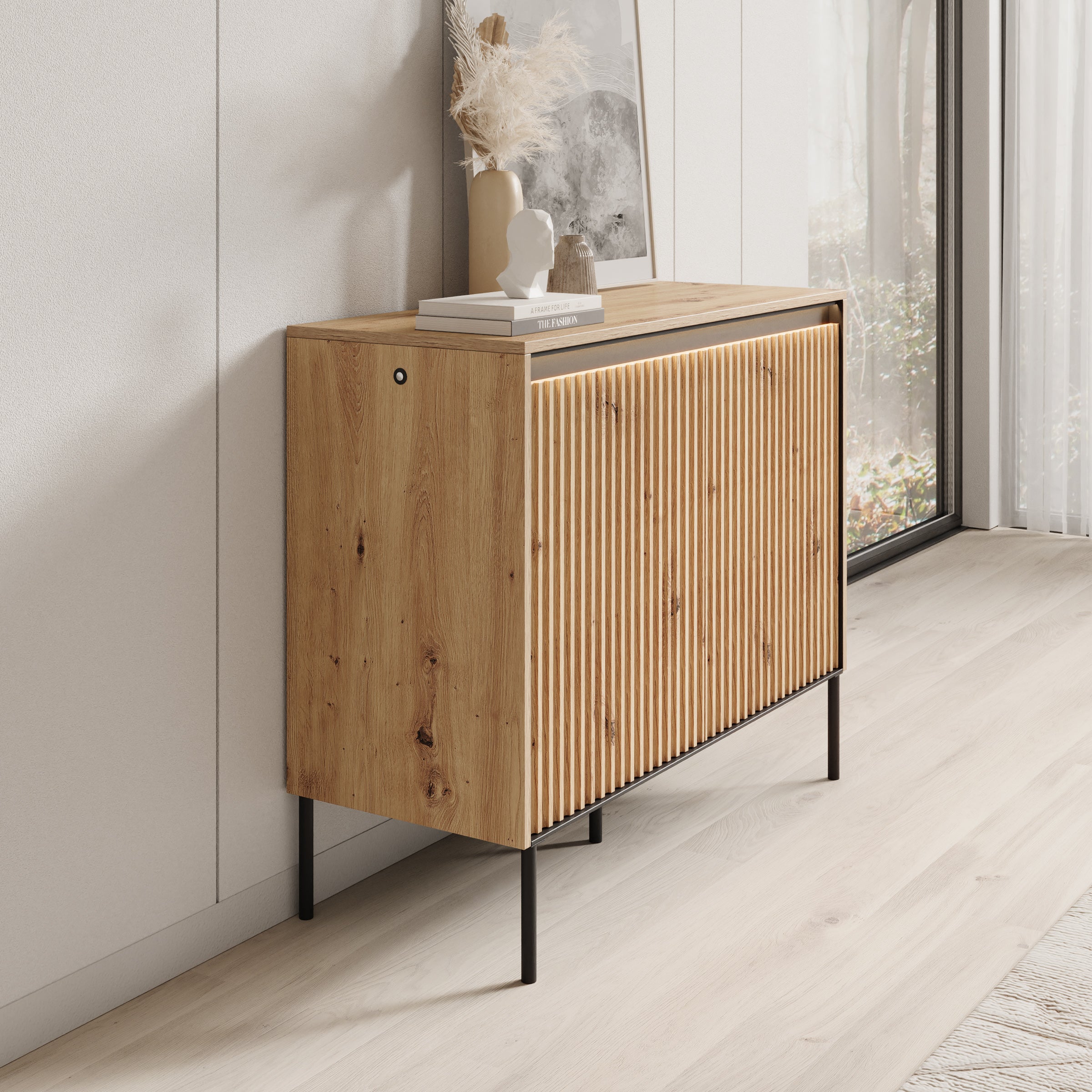 Timoteo - Dressoir - Eiken - 98x40x83 cm