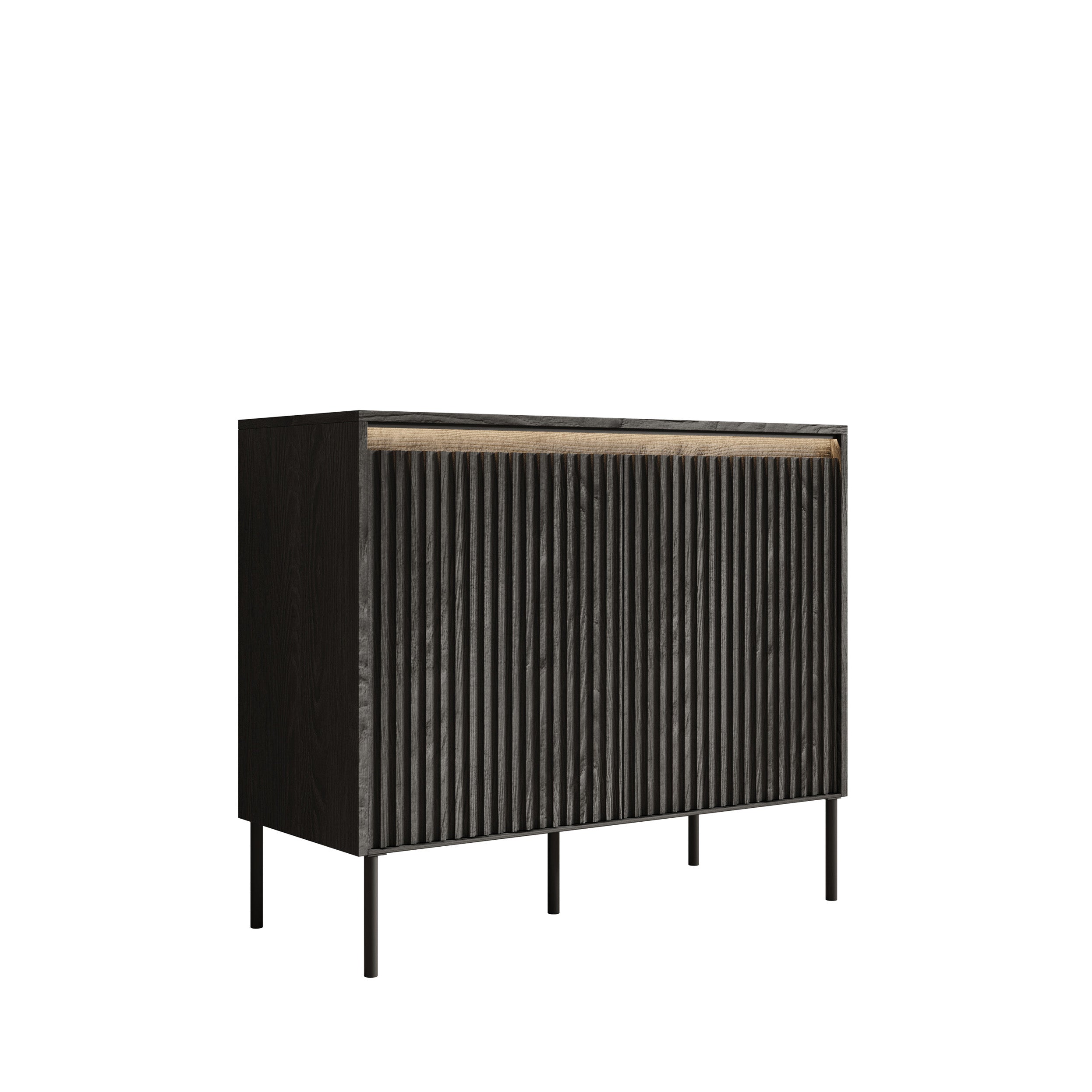 Timoteo - Dressoir - Zwart - 98x40x83 cm