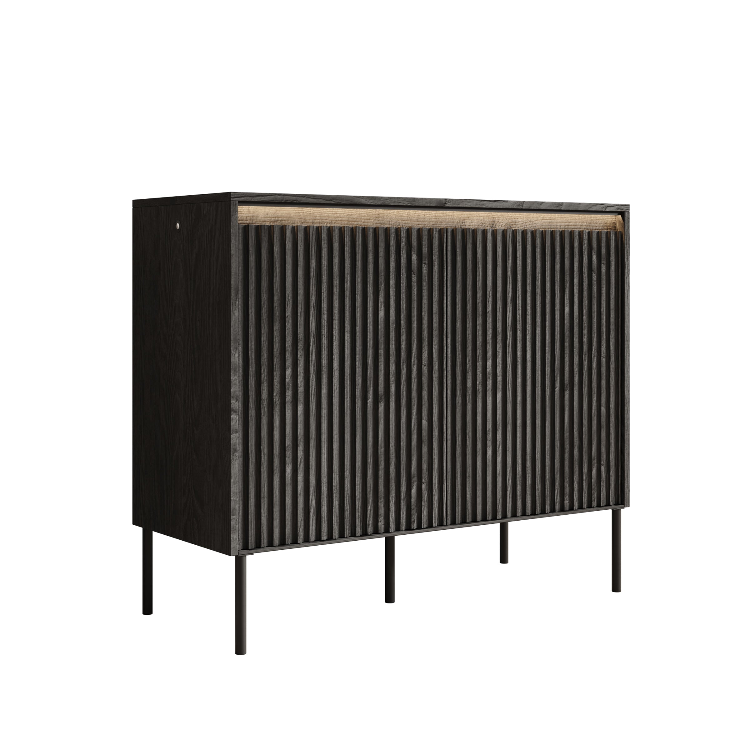 Timoteo - Dressoir - Zwart - 98x40x83 cm