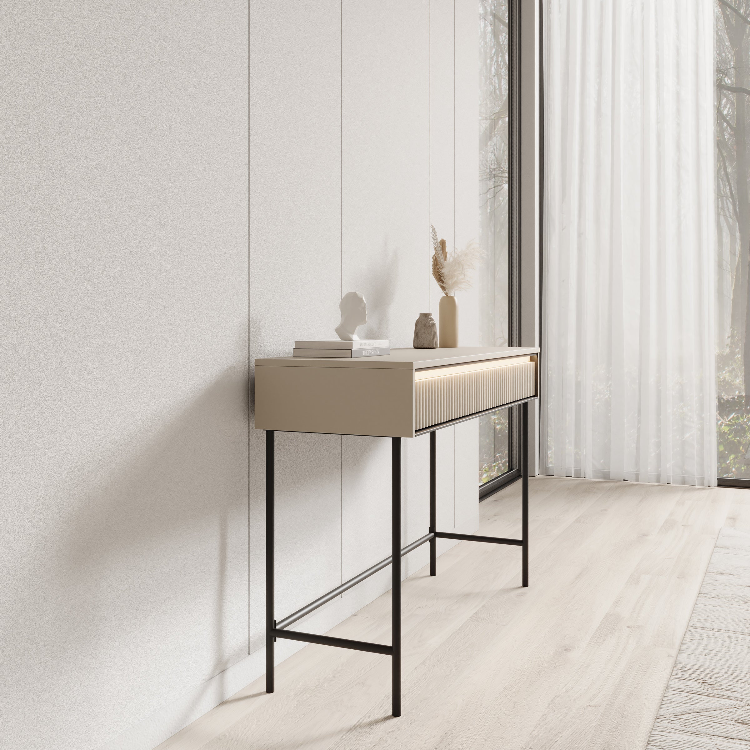 Timoteo - Kaptafel - Beige - 112x40x78 cm