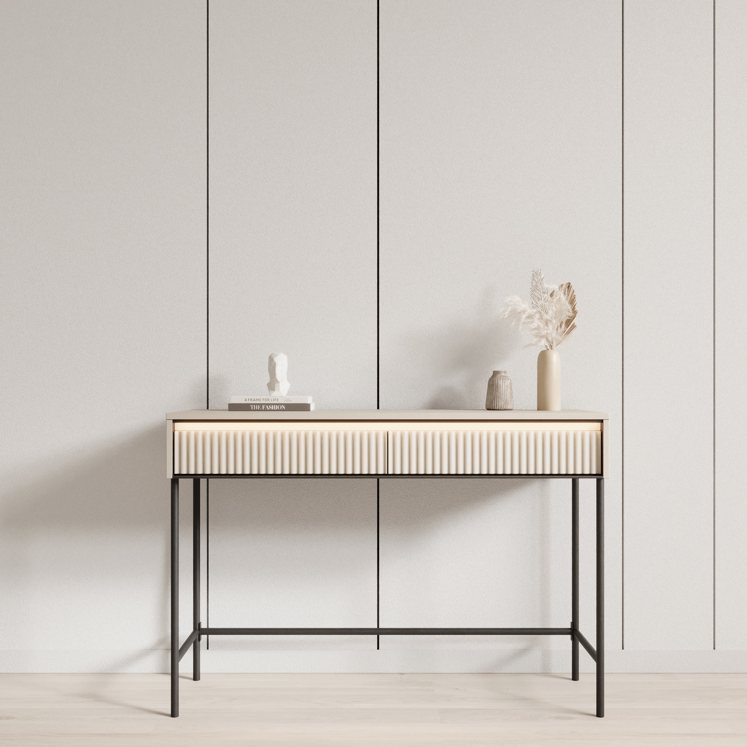Timoteo - Kaptafel - Beige - 112x40x78 cm