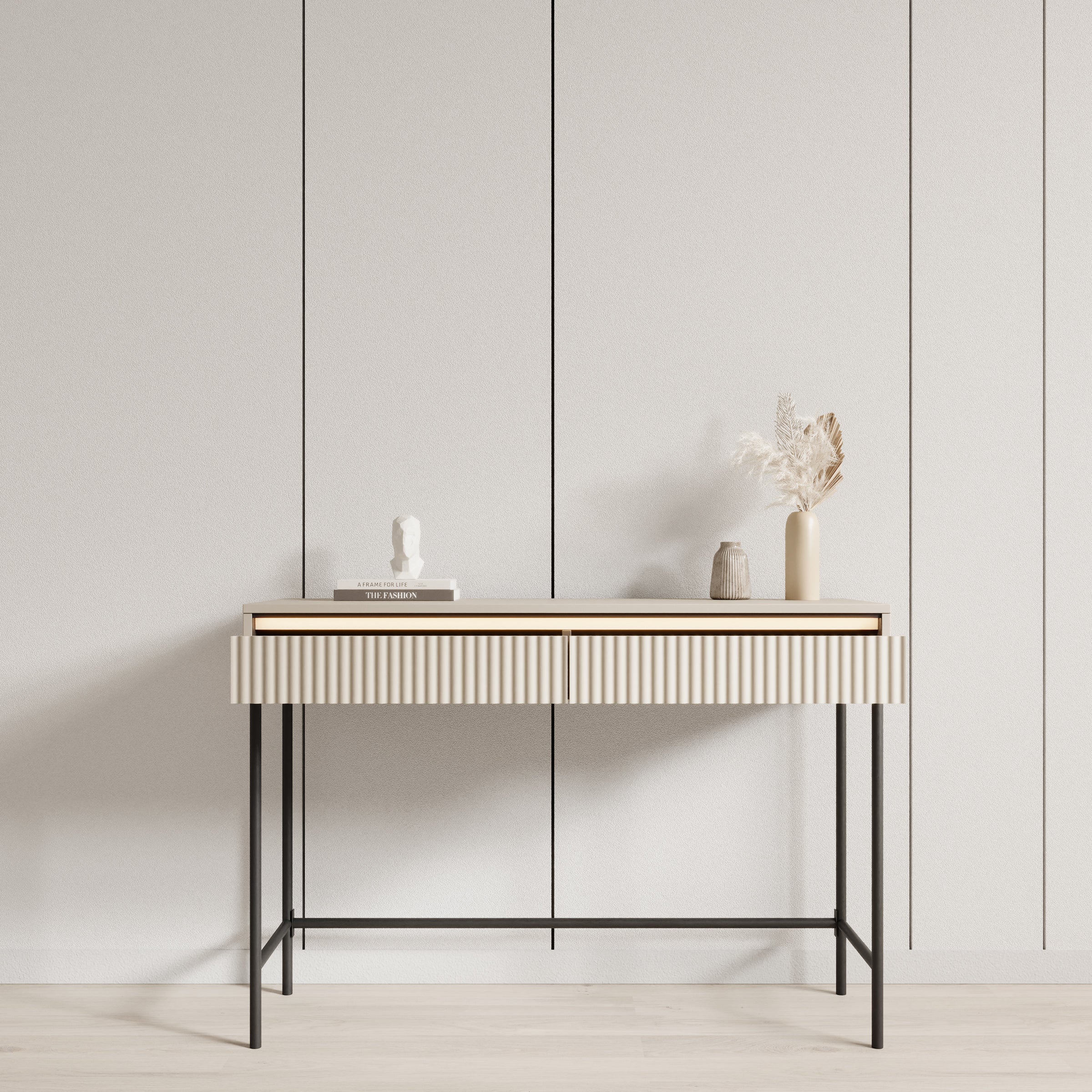 Timoteo - Kaptafel - Beige - 112x40x78 cm