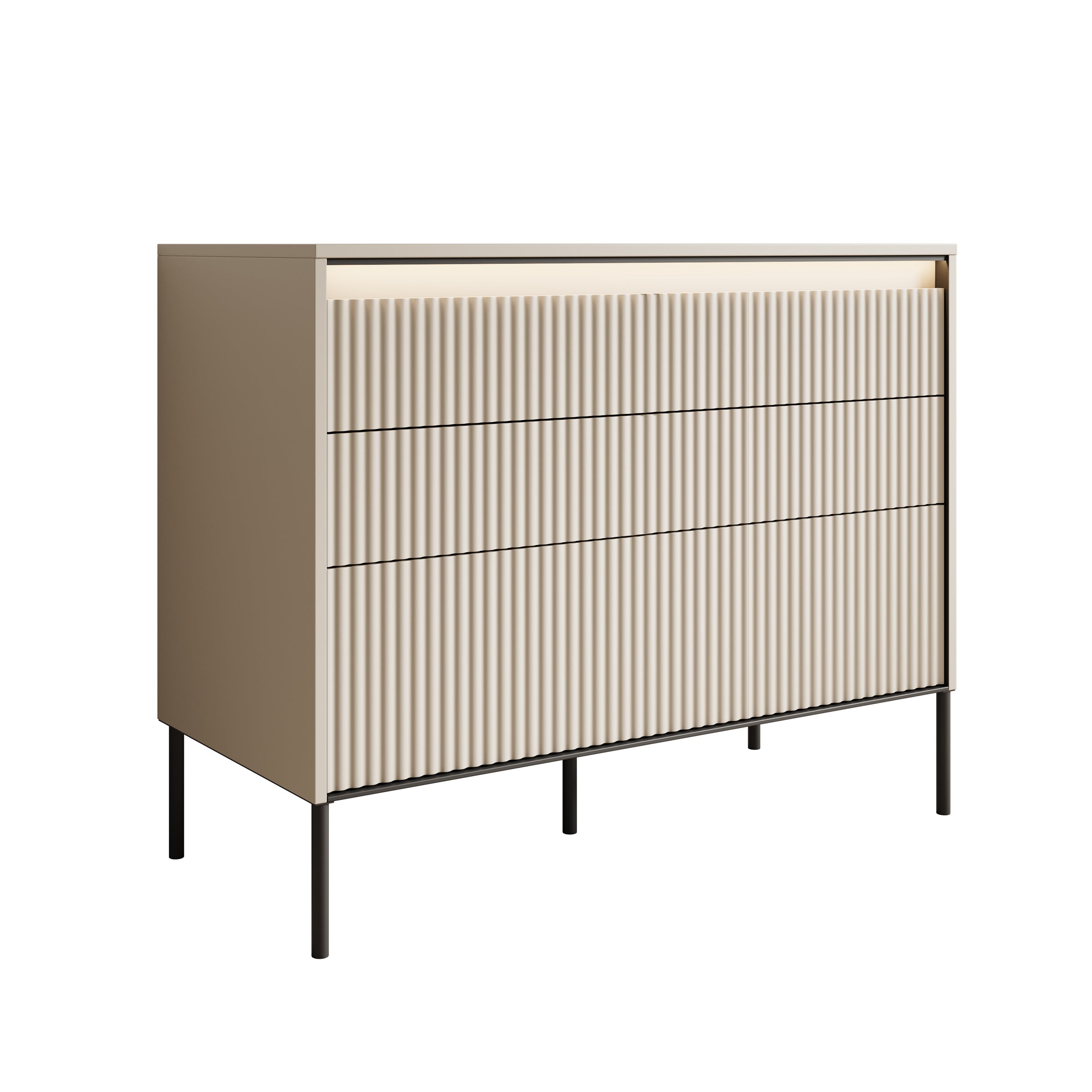 Timoteo - Ladekast - Beige - 104x47x83 cm