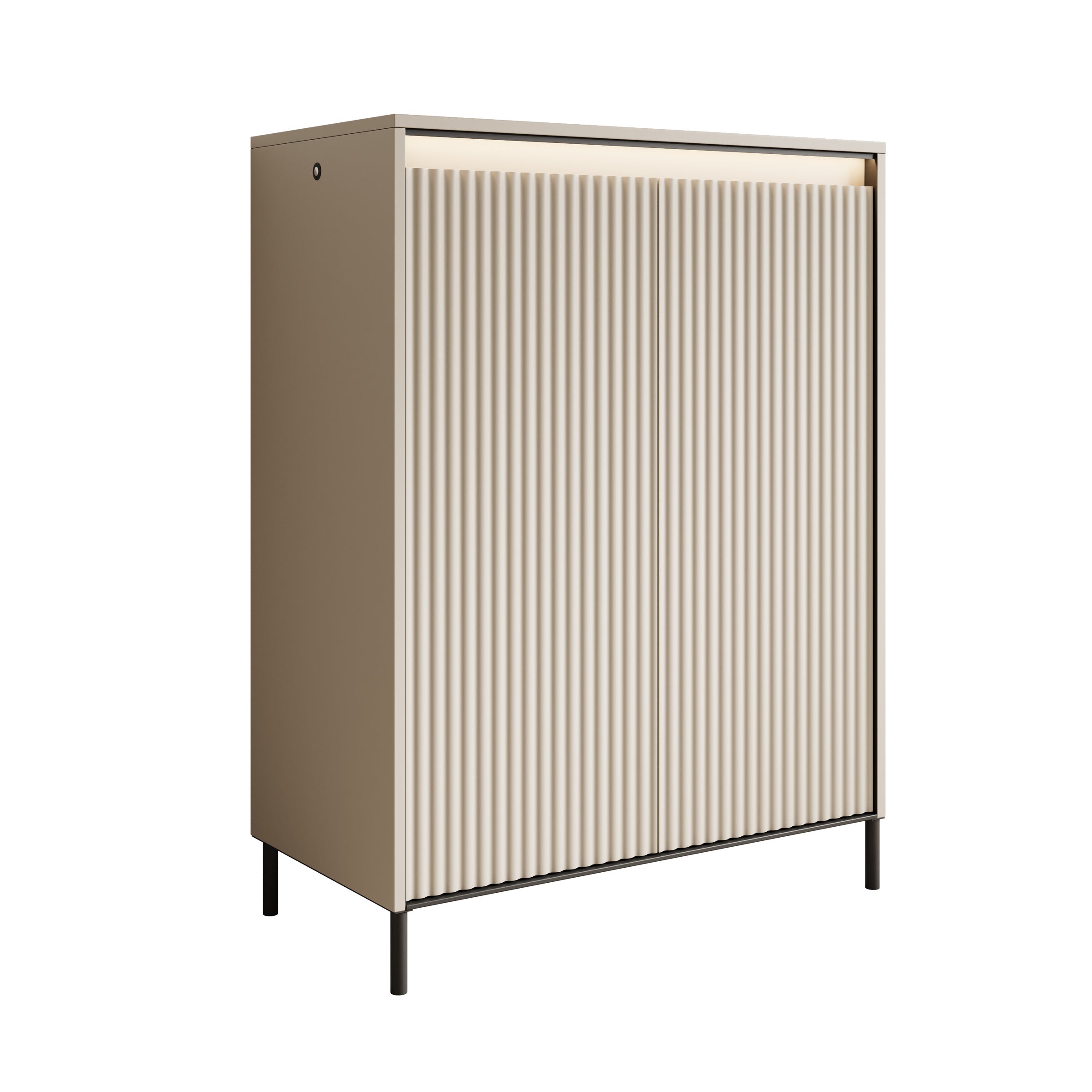 Timoteo - Schoenenkast - Beige - 78x40x105 cm