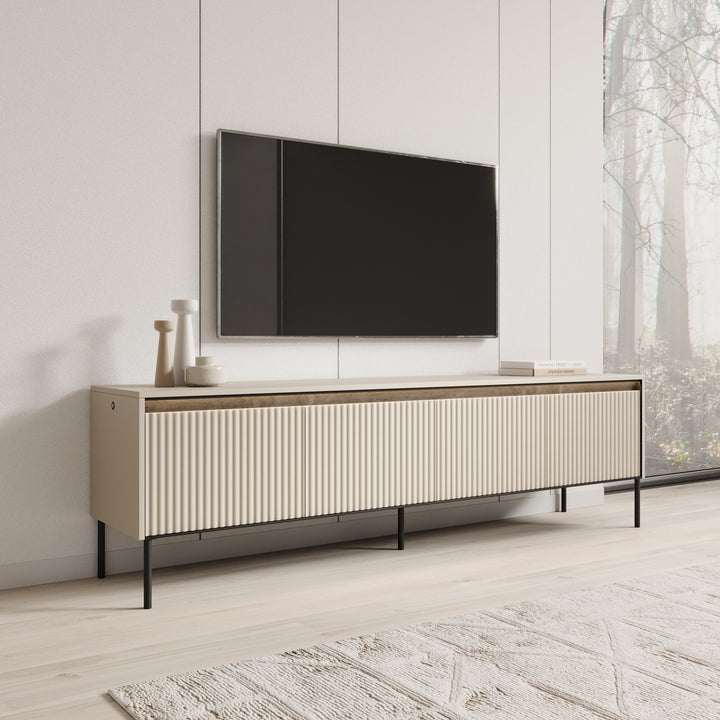 Timoteo - TV-Meubel - Beige  - 193x40x56 cm
