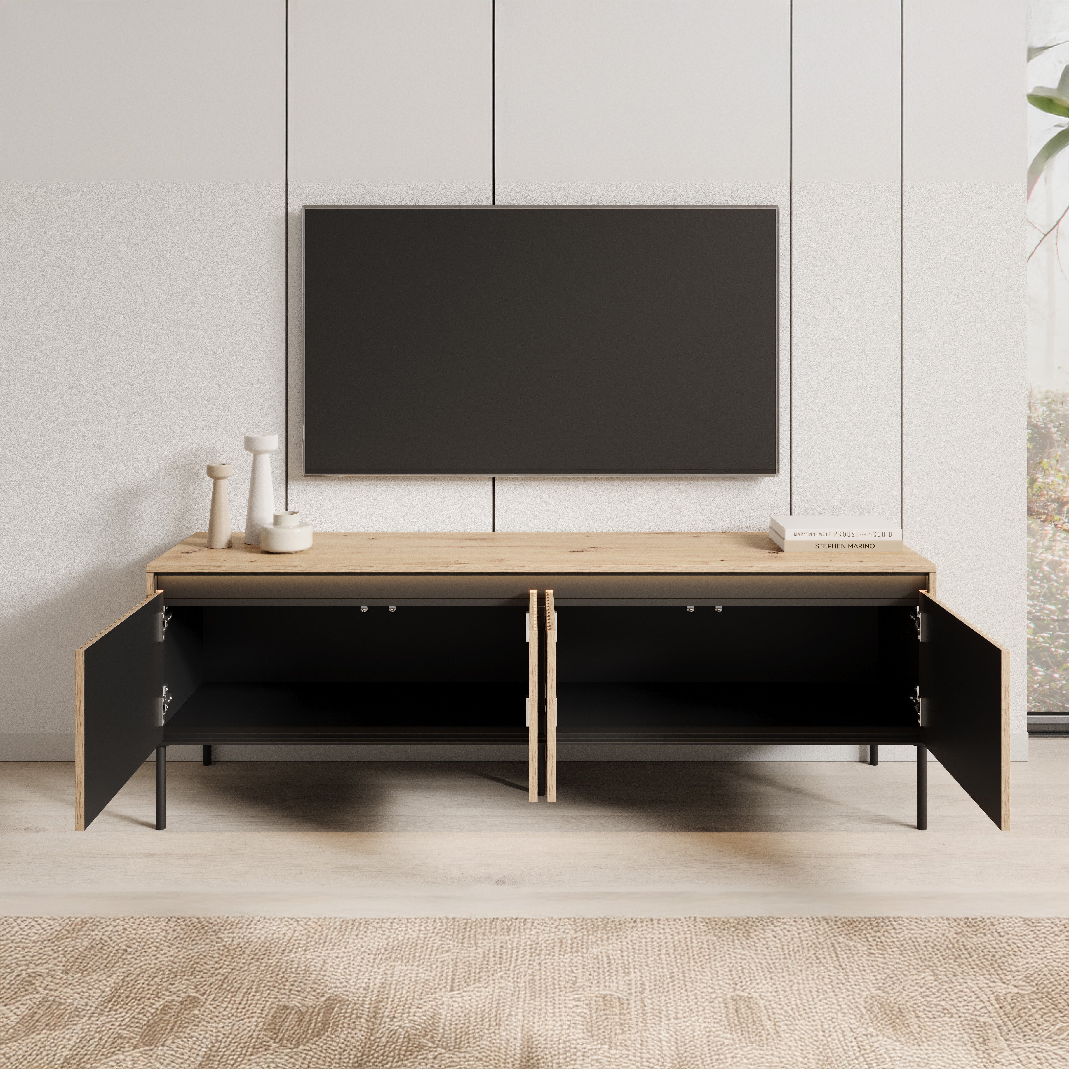 Timoteo - TV-Meubel - Eiken  - 167x40x56 cm