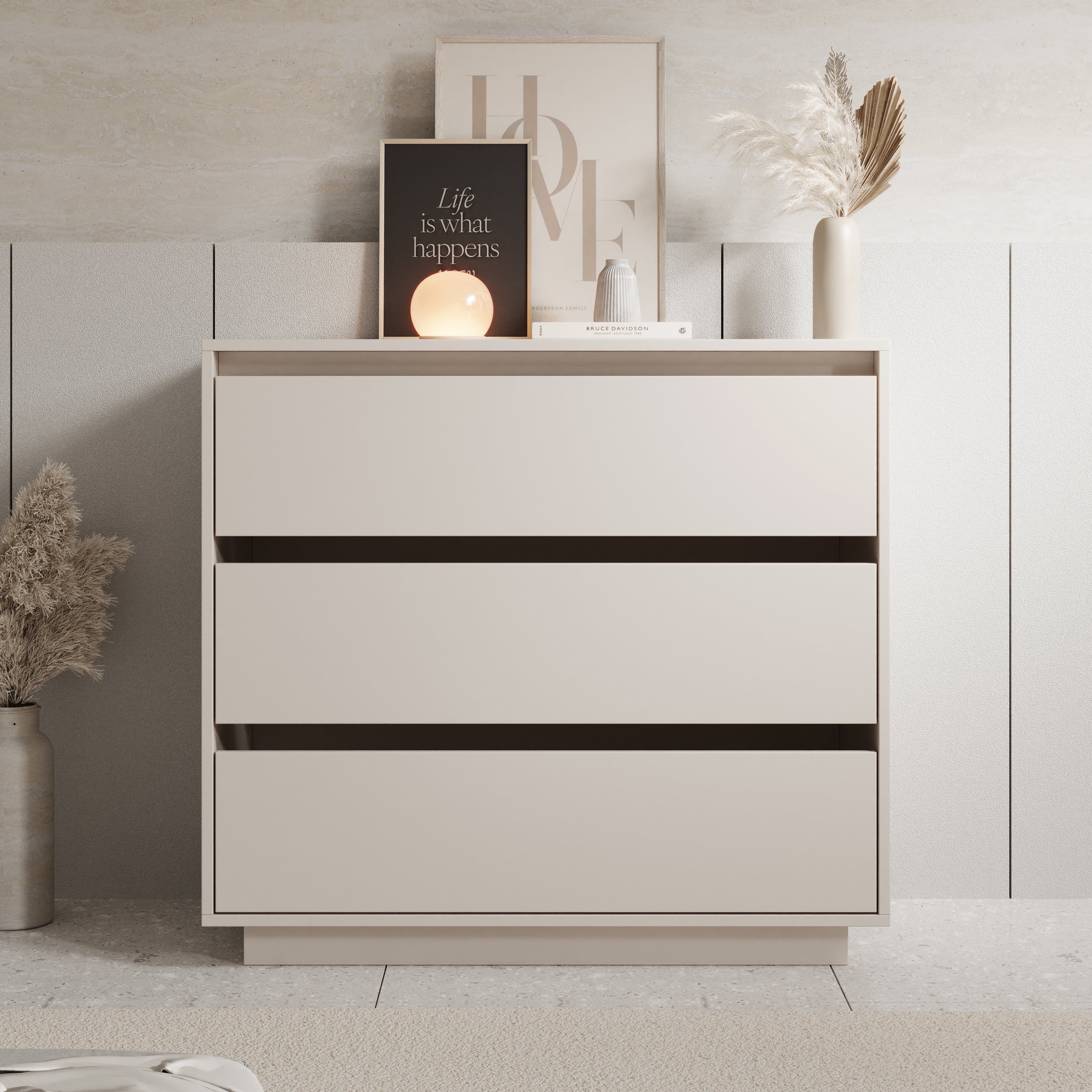 Tivaro - Ladekast - Beige - 94x41x87 cm