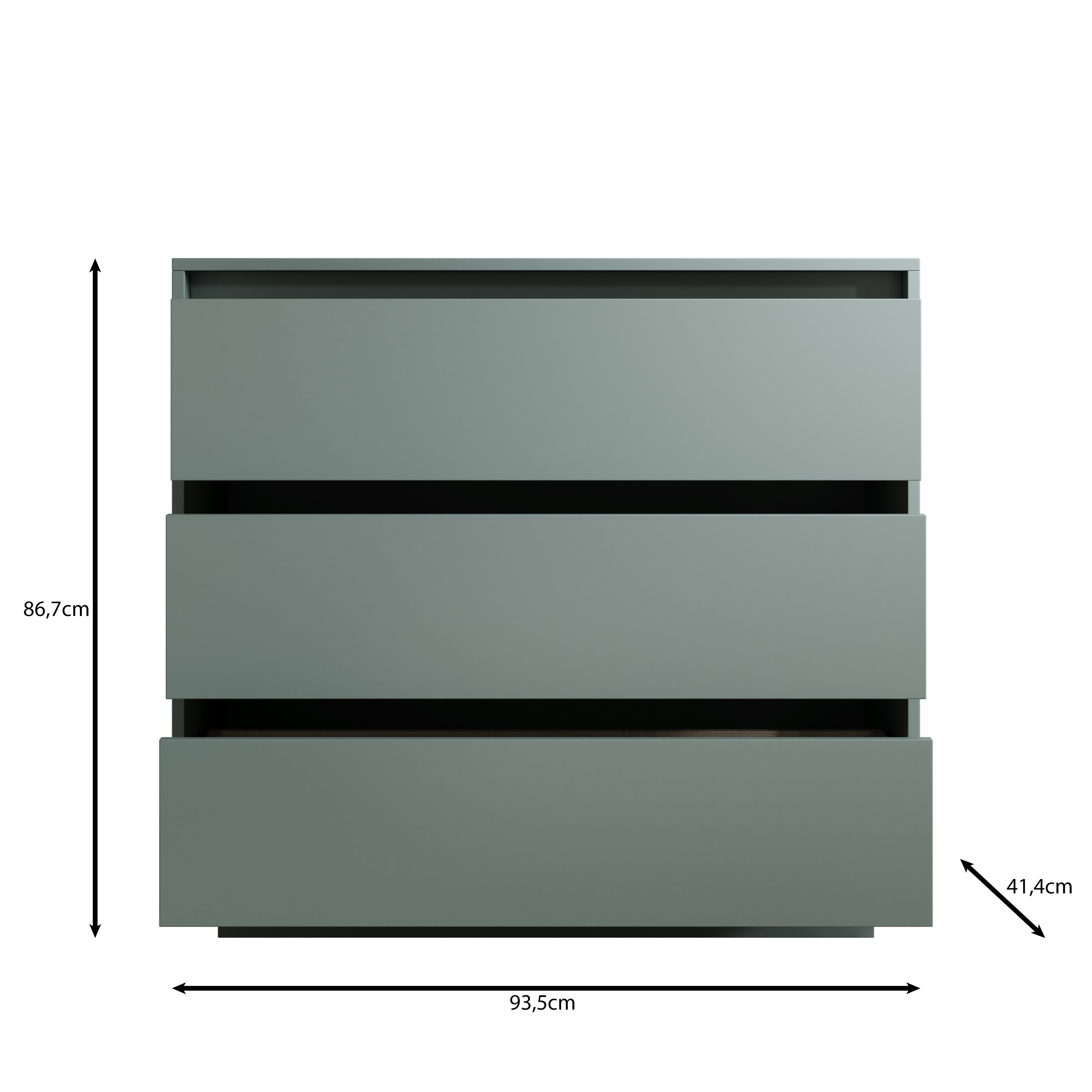 Tivaro - Ladekast - Groen - 94x41x87 cm